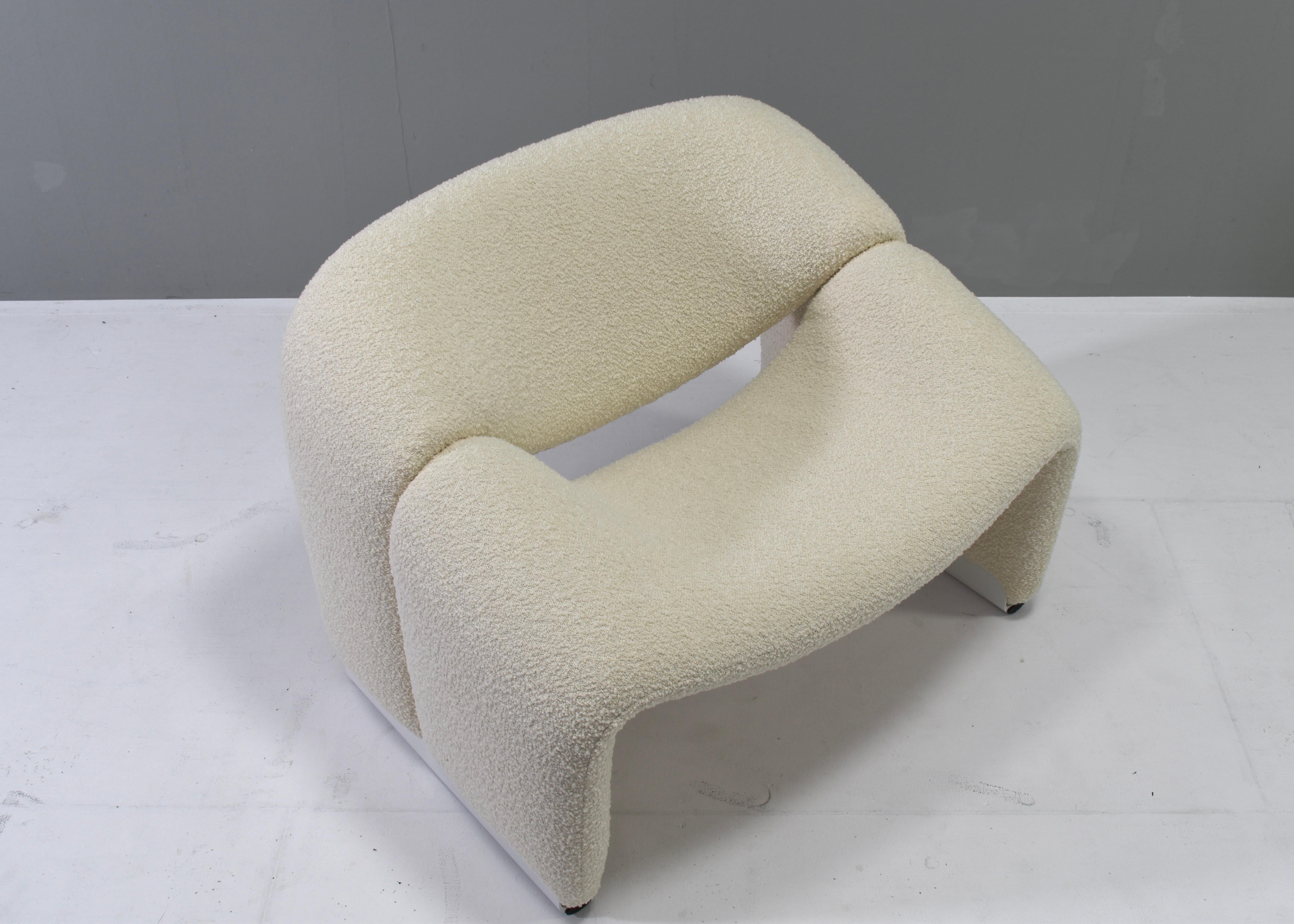 Chaise Groovy de Pierre Paulin F598 pour Artifort, nouveau tissu d'ameublement, Pays-Bas, 1972 Excellent état à Pijnacker, Zuid-Holland