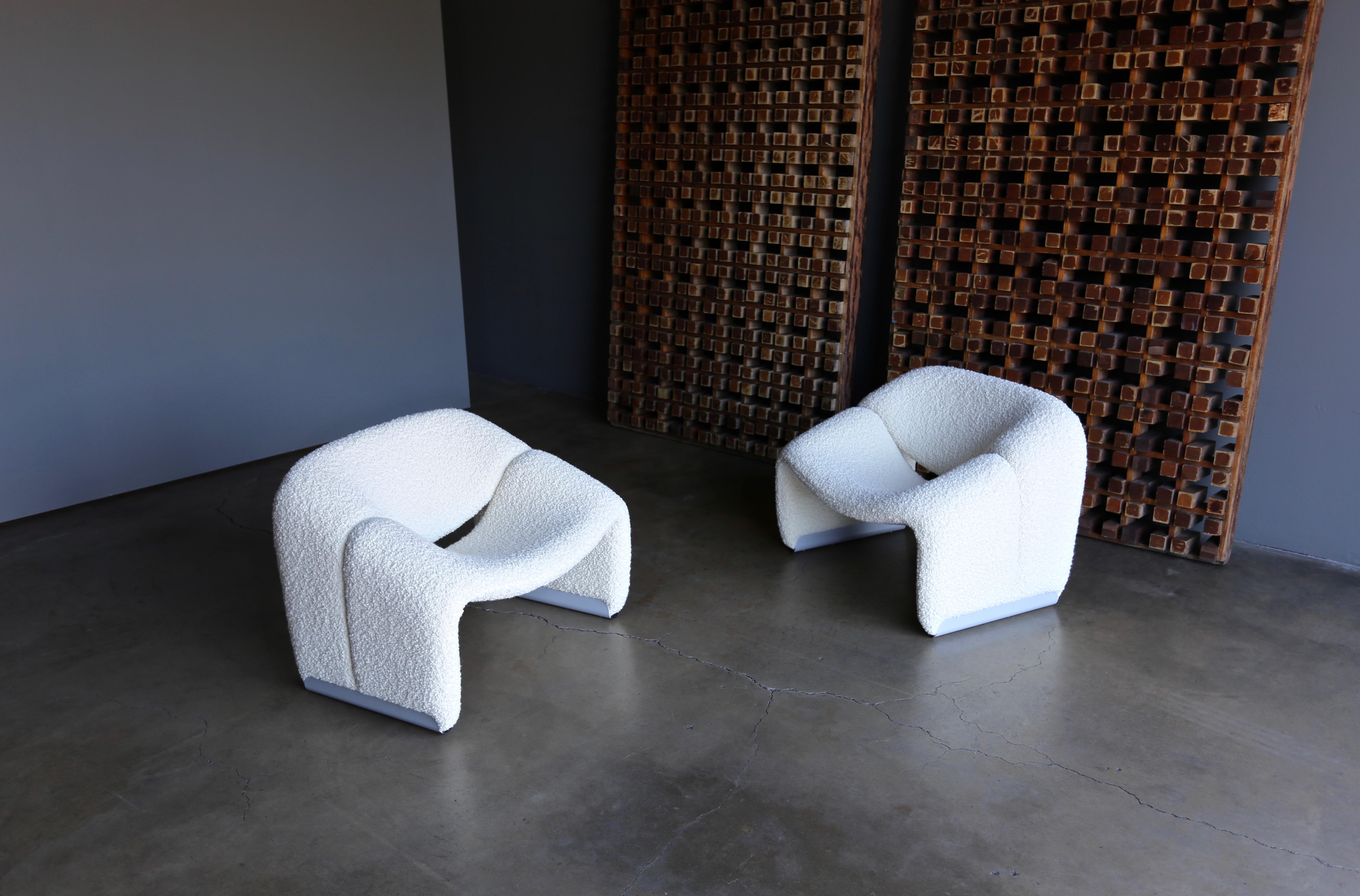 Pierre Paulin F598 Groovy Lounge Chairs for Artifort, circa 1972 3
