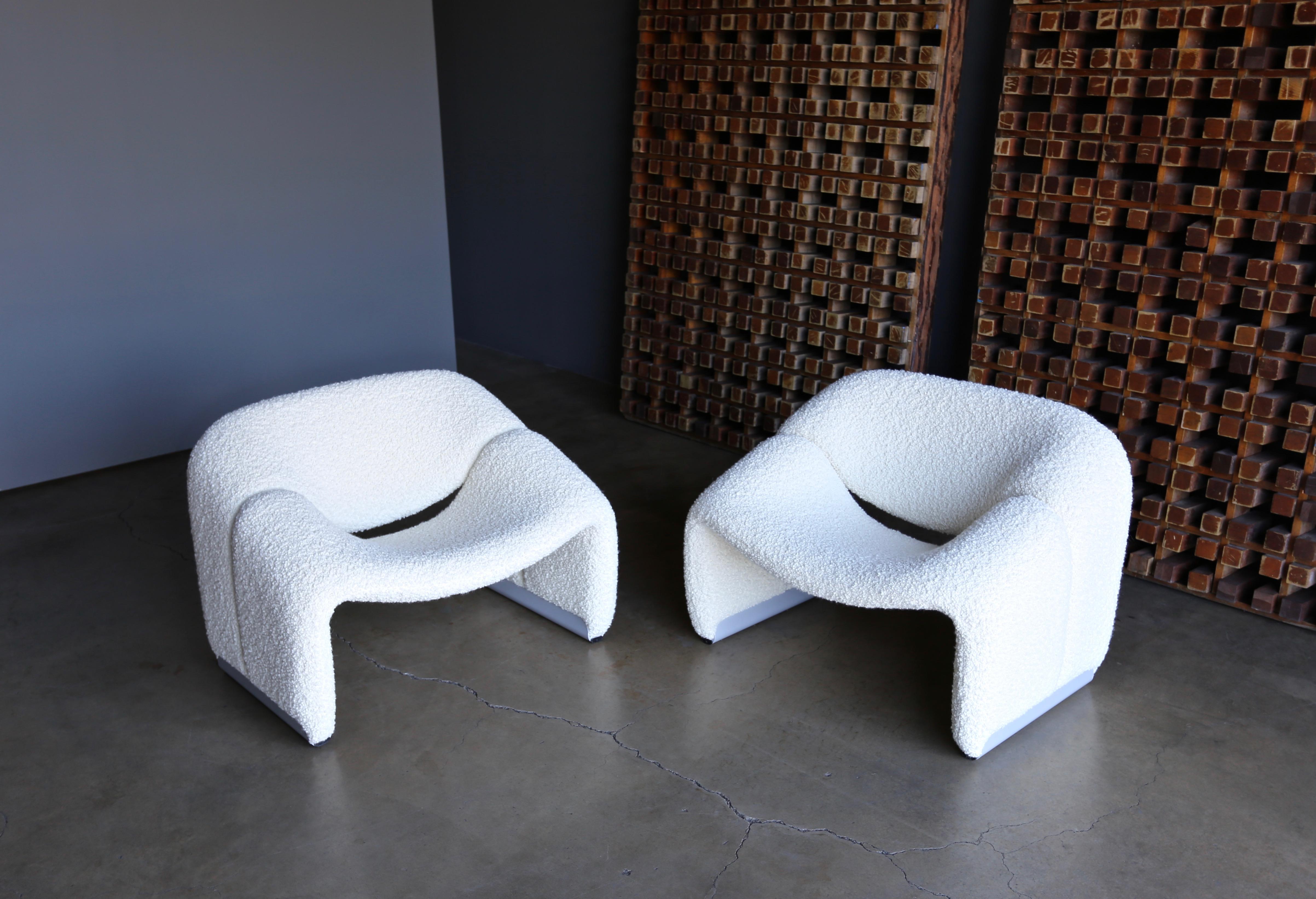 Pierre Paulin F598 Groovy Lounge Chairs for Artifort, circa 1972 4