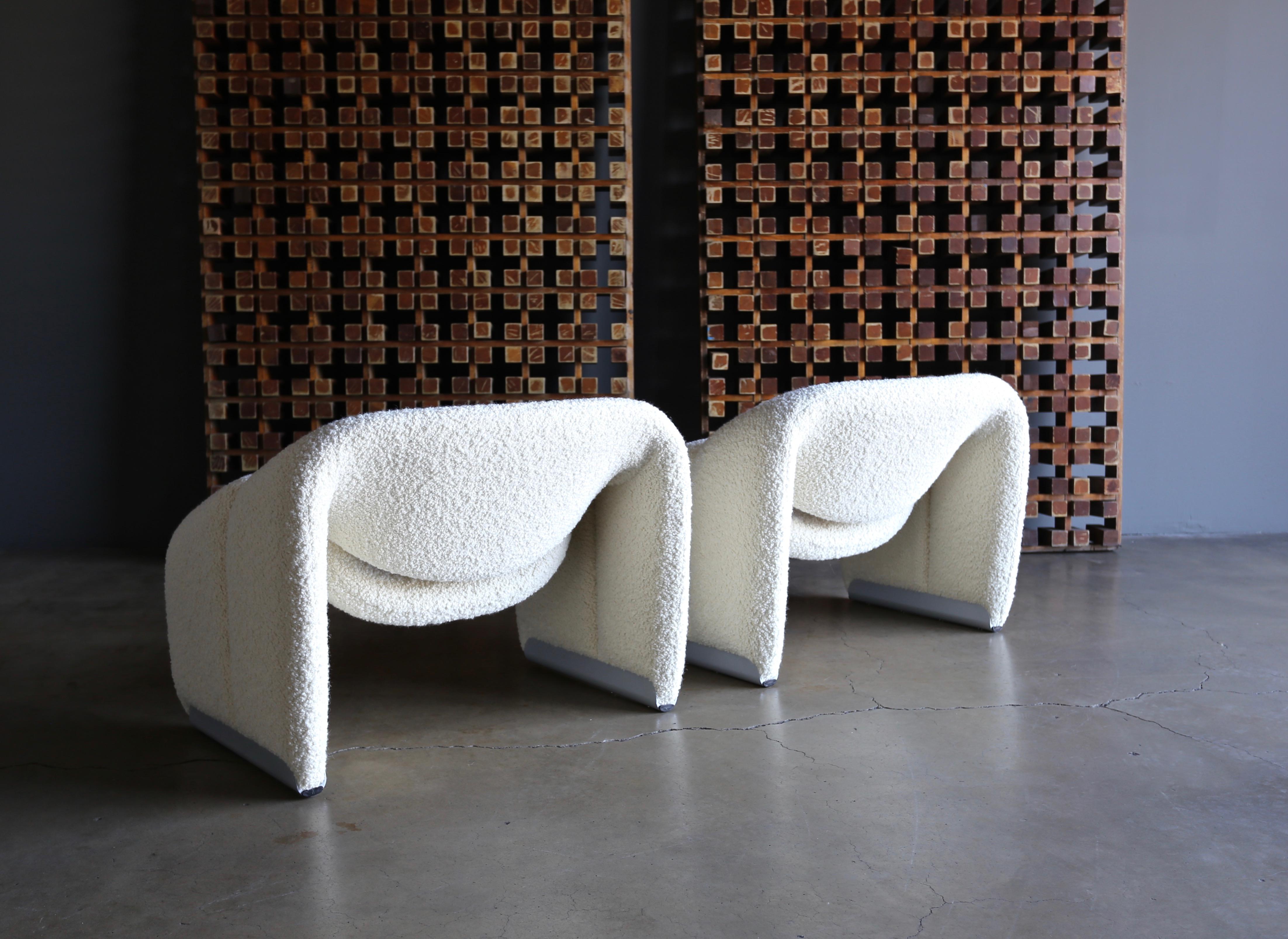 Pierre Paulin F598 Groovy Lounge Chairs for Artifort, circa 1972 1
