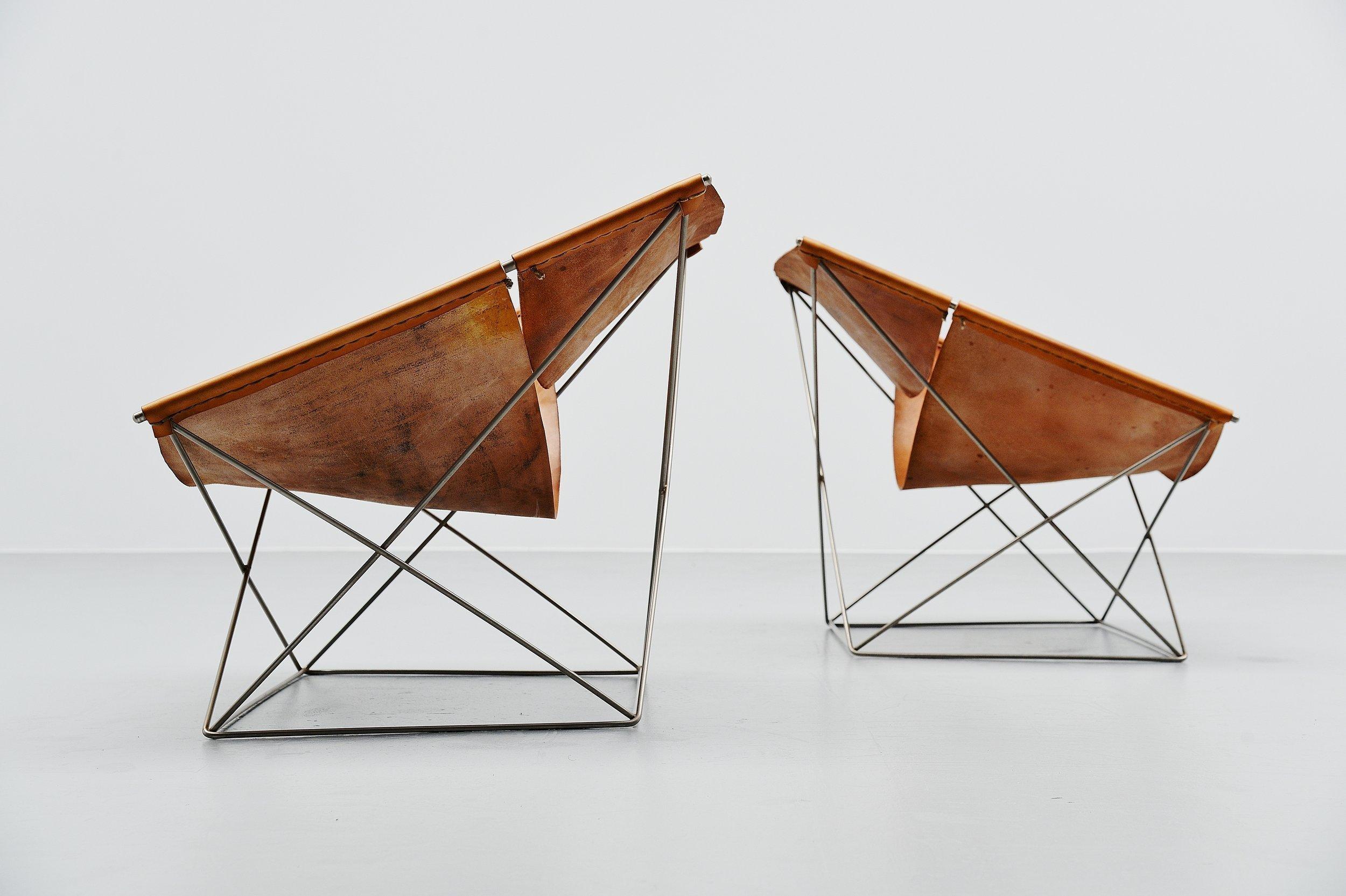 Pierre Paulin F675 Butterfly Chair Pair Artifort, 1963 3