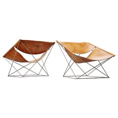 Pierre Paulin F675 Butterfly Chair Pair Artifort, 1963