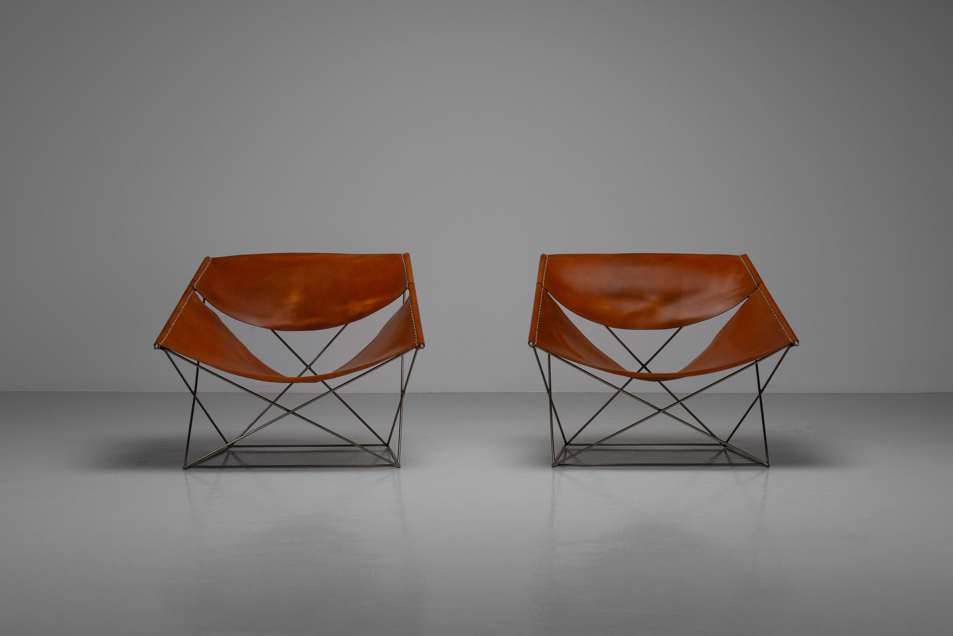 Mid-Century Modern Pierre Paulin F675 Butterfly chairs Artifort Netherlands 1963 For Sale