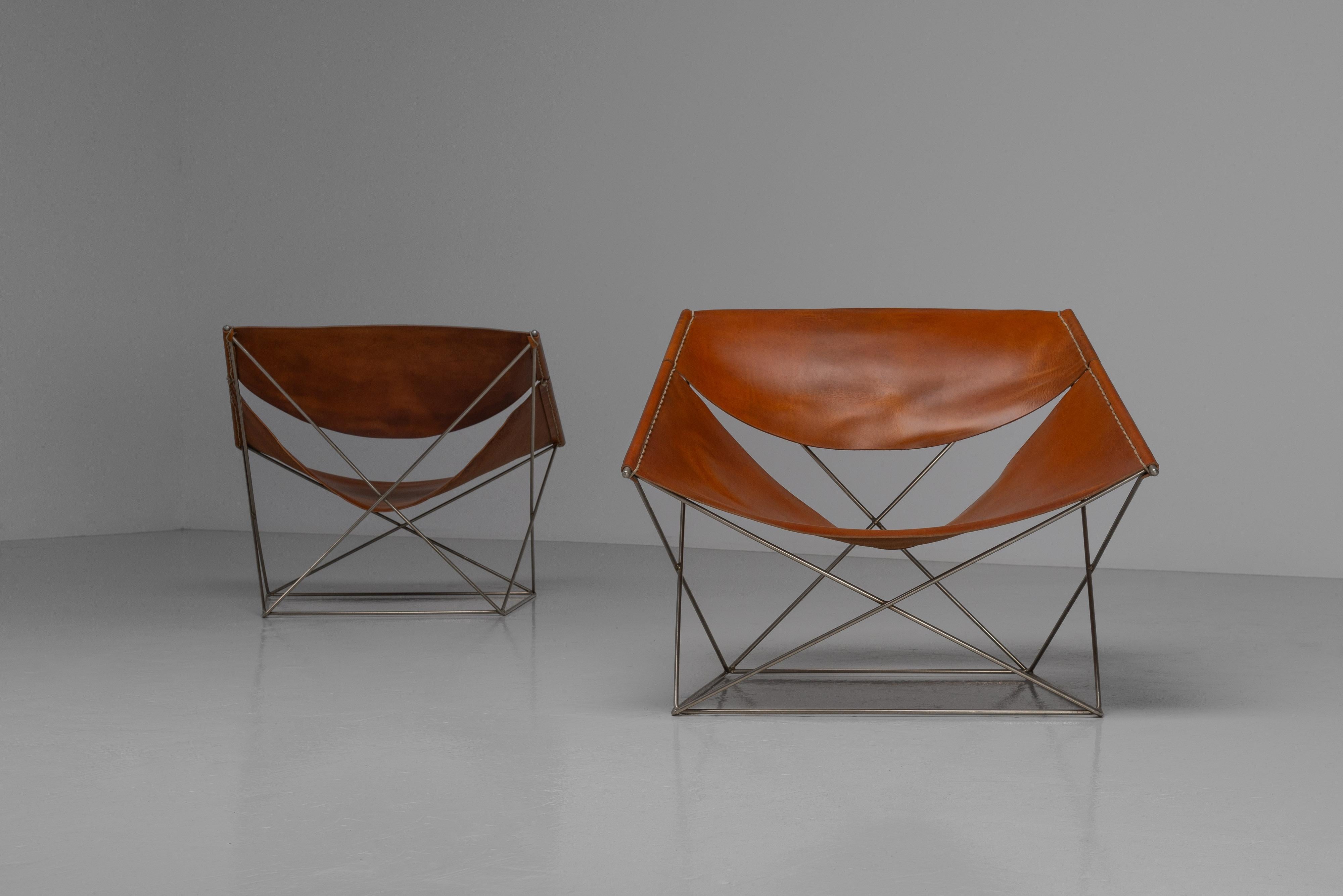 Mid-20th Century Pierre Paulin F675 Butterfly chairs Artifort Netherlands 1963 For Sale