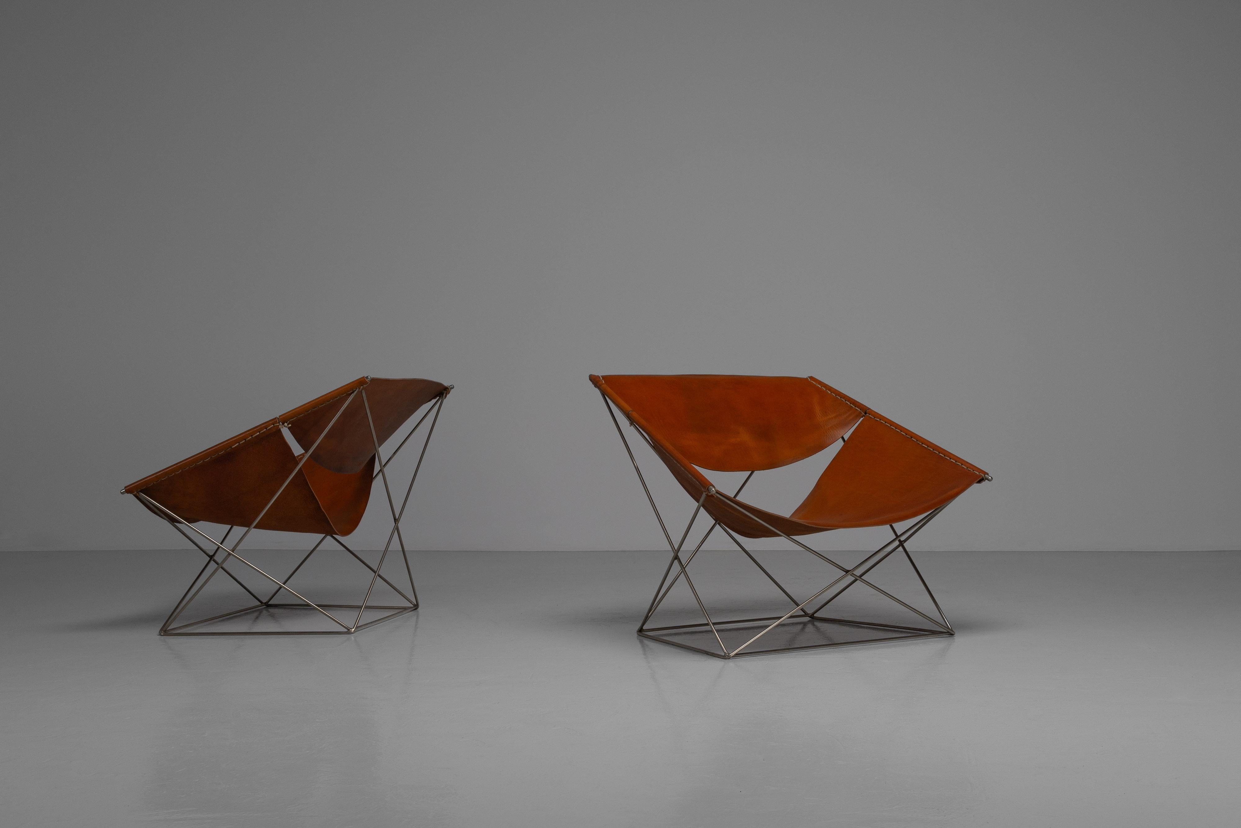Pierre Paulin F675 Butterfly chairs Artifort Netherlands 1963 For Sale 2
