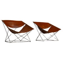 Vintage Pierre Paulin F675 Butterfly chairs Artifort Netherlands 1963