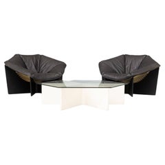 Pierre Paulin F687 Spider Fauteuil and T878 Coffee Table for Artifort Set
