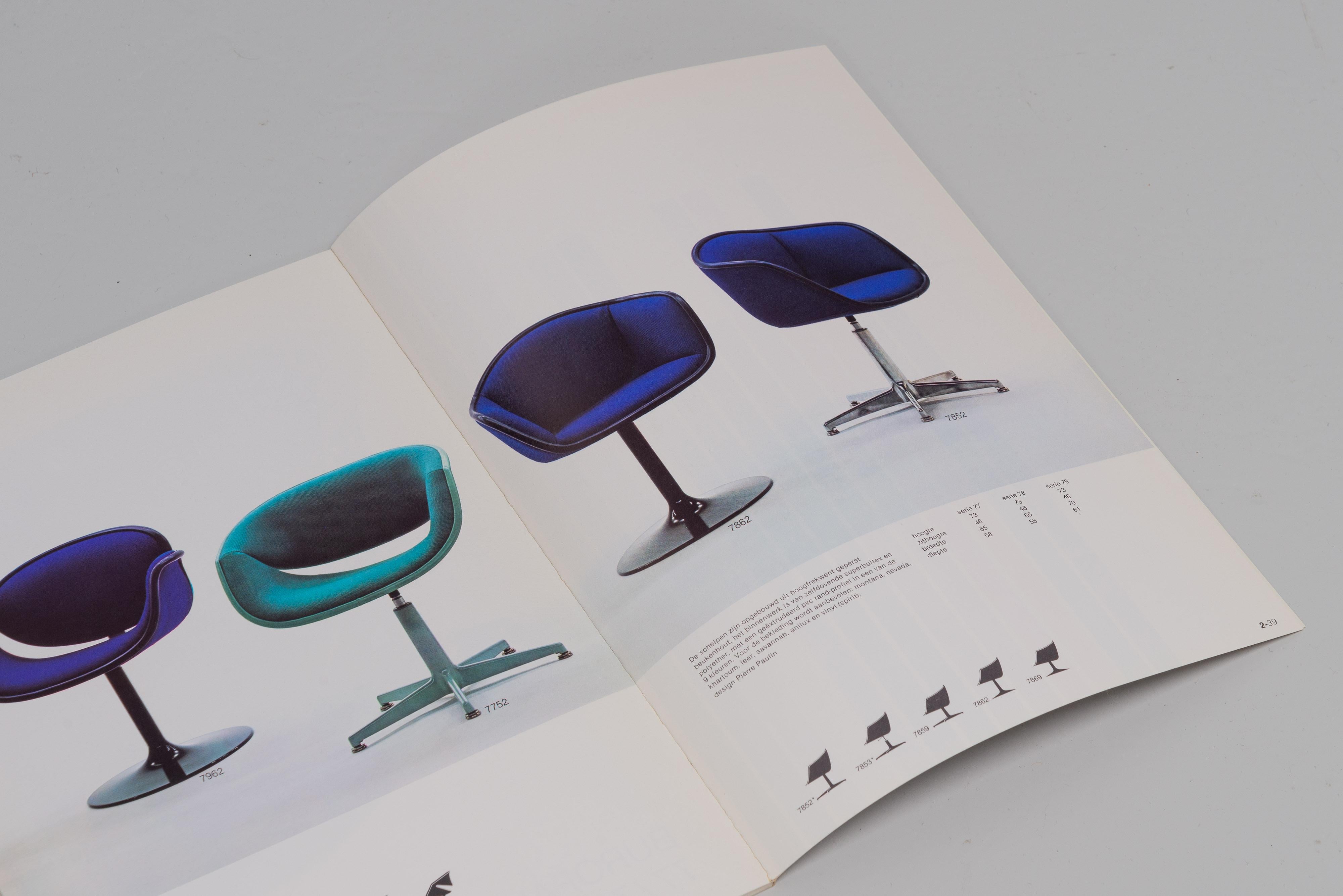 Pierre Paulin F7852 desk chair by Artifort 1968 For Sale 8