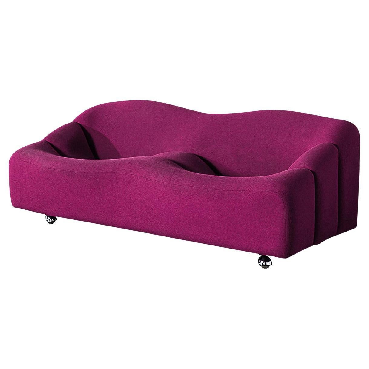 Pierre Paulin for Artifort ´ABCD´ Settee in Fuchsia Upholstery  For Sale