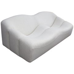Pierre Paulin für Artifort 'ABCD'-Sofa aus weißem italienischem Boucle