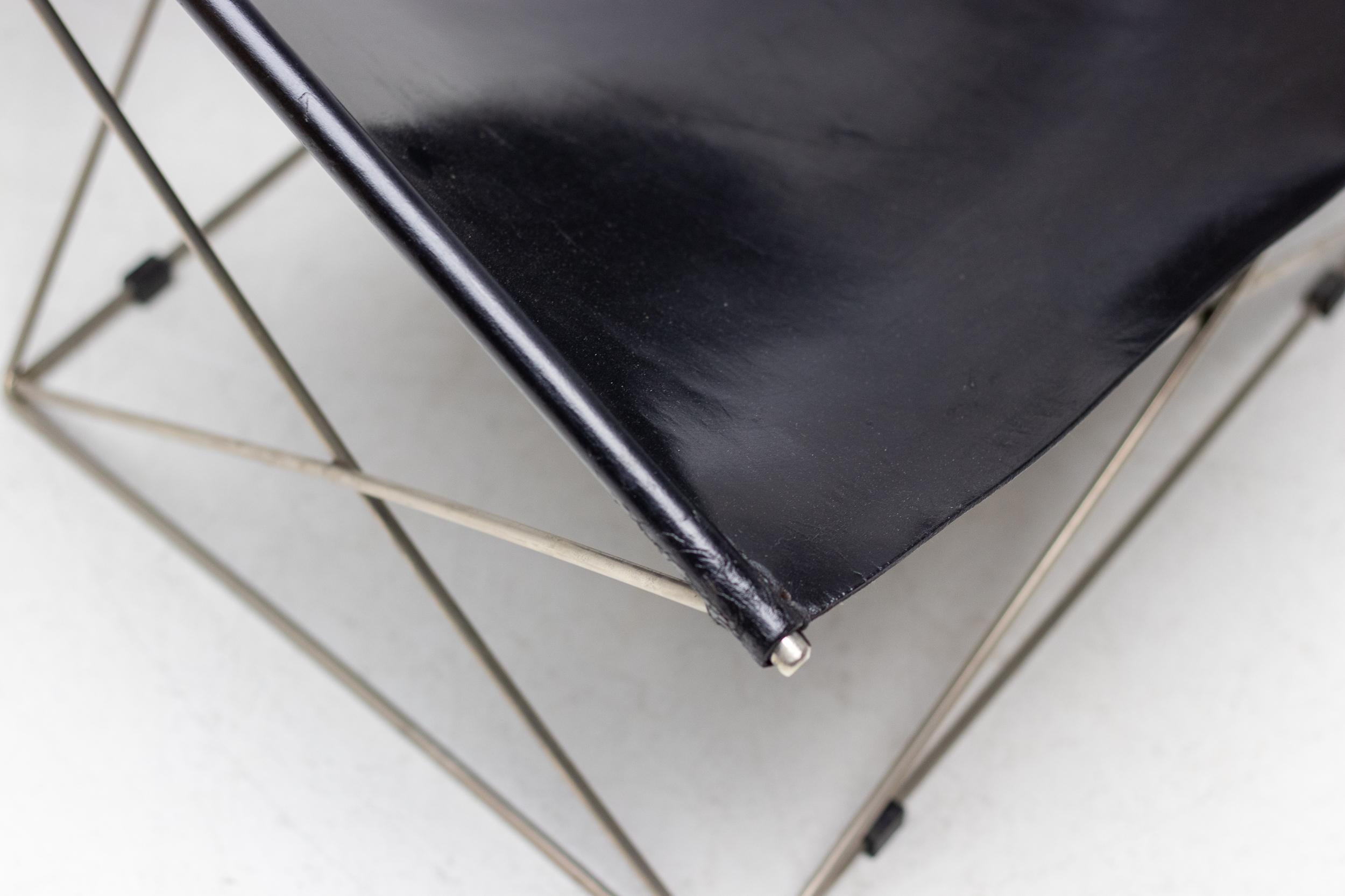 Pierre Paulin for Artifort 'Butterfly' Chair in Original Black Leather 2