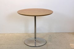 Pierre Paulin for Artifort, Circle Table with Zebrano Top