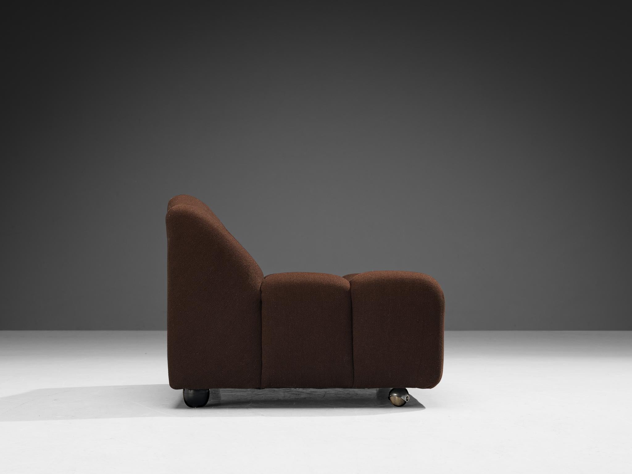 Mid-Century Modern Pierre Paulin for Artifort Lounge Chair 'ABCD' in Brown Upholstery