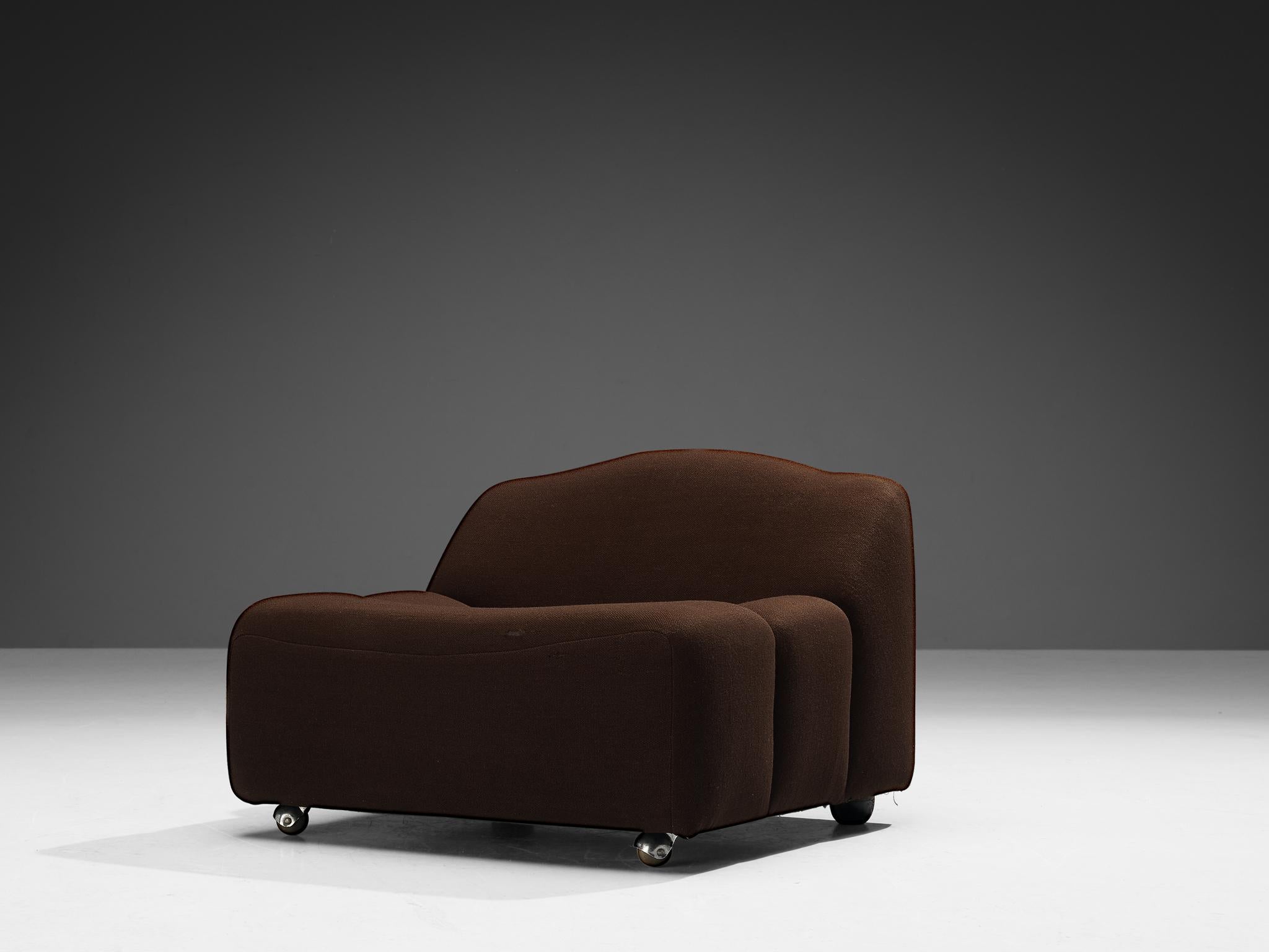 Pierre Paulin for Artifort Lounge Chair 'ABCD' in Brown Upholstery In Good Condition In Waalwijk, NL