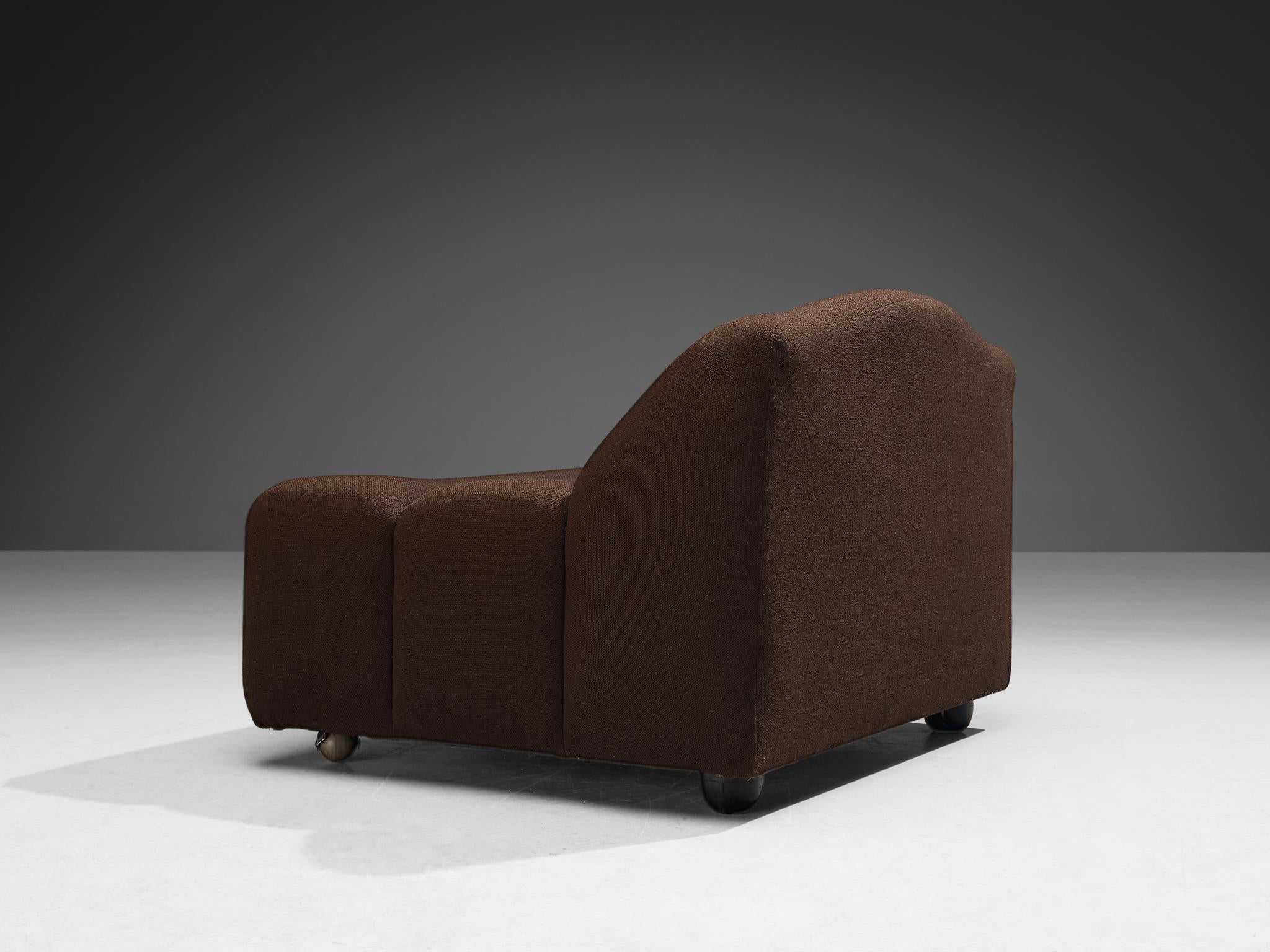 Pierre Paulin for Artifort Lounge Chair 'ABCD' in Brown Upholstery 1