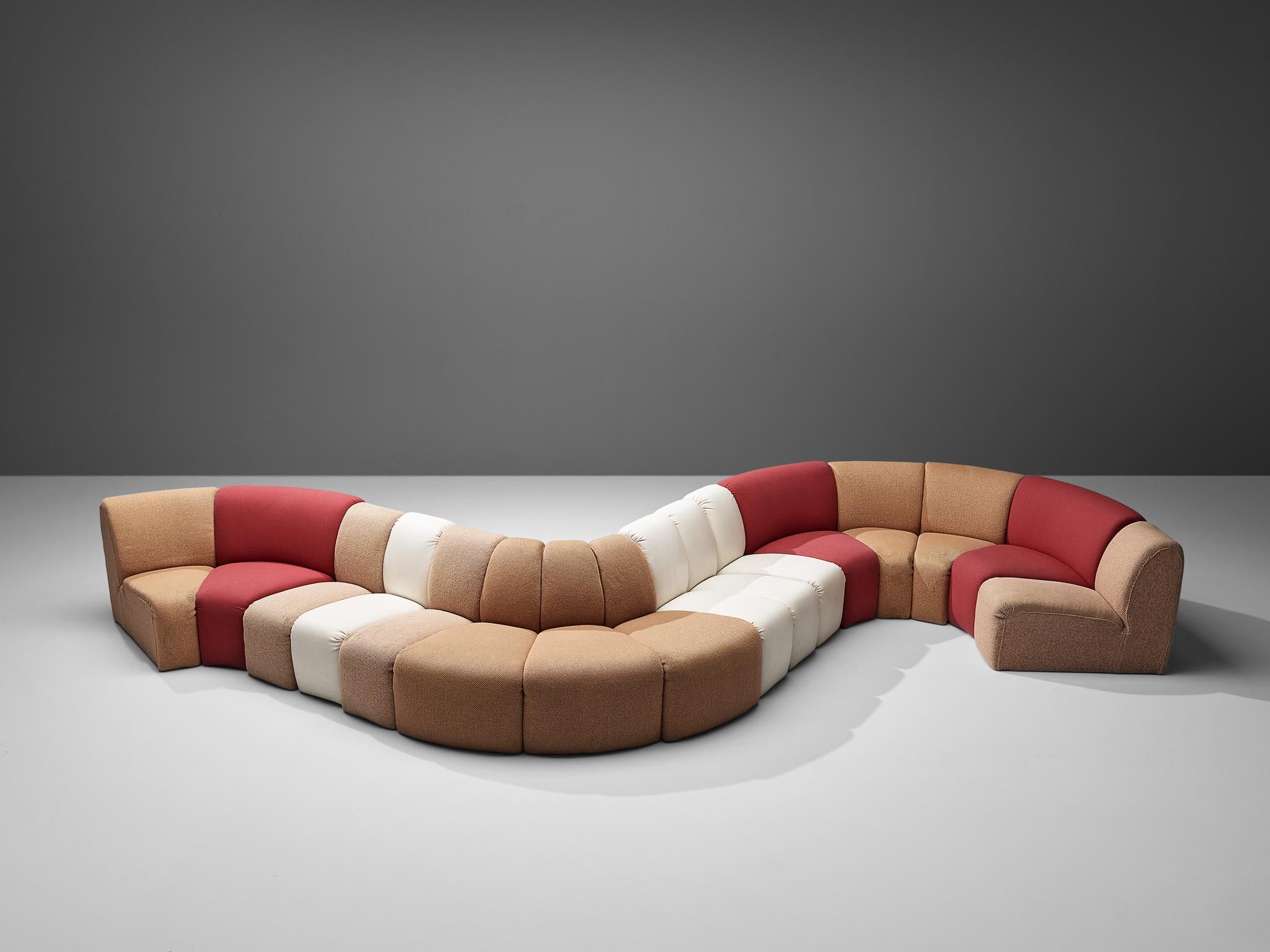 Pierre Paulin for Artifort 'Mississippi' Sectional Sofa with 16 Elements 2