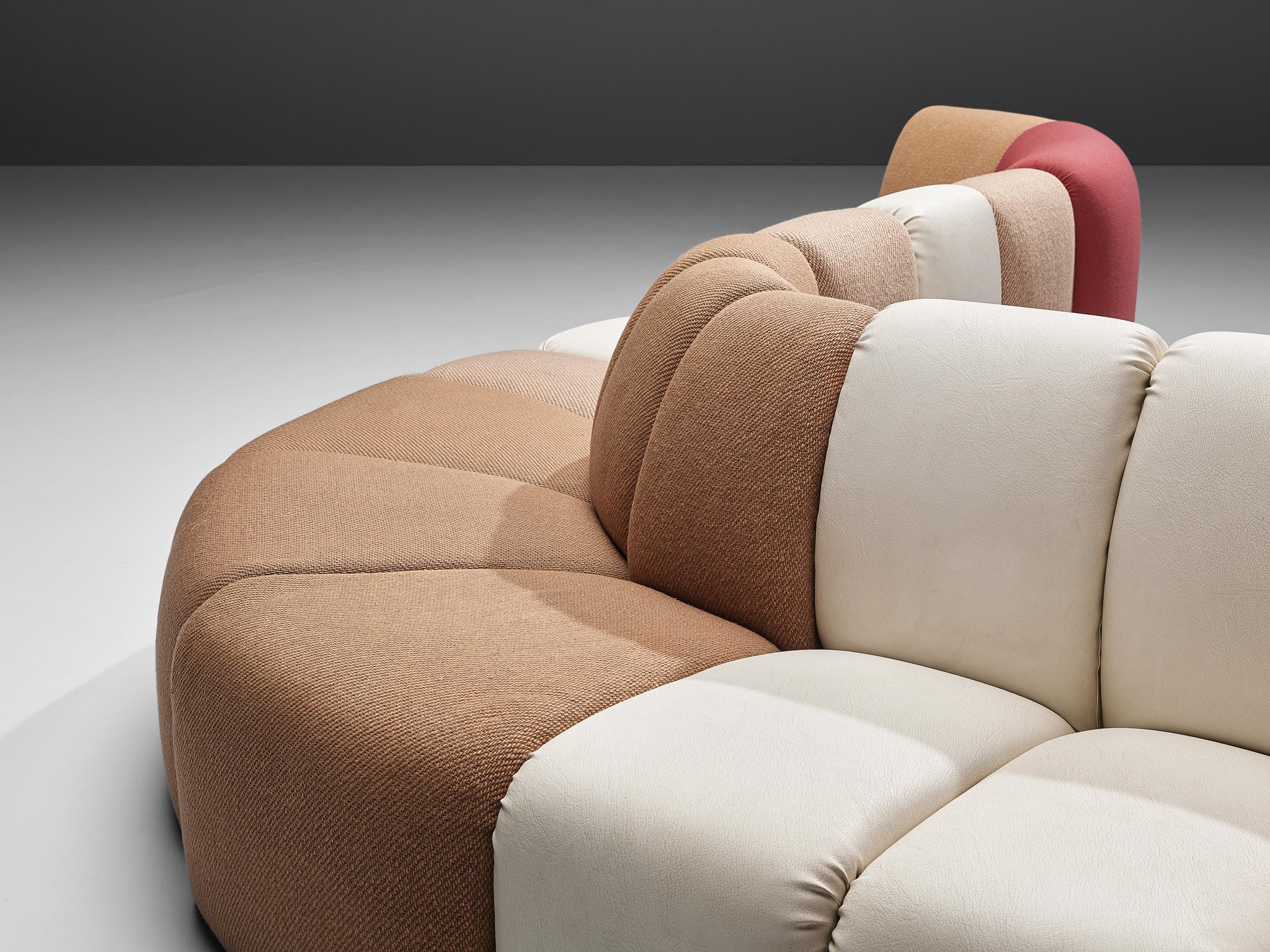 Post-Modern Pierre Paulin for Artifort 'Mississippi' Sectional Sofa with 16 Elements
