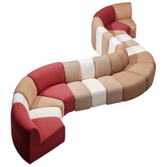 Pierre Paulin for Artifort 'Mississippi' Sectional Sofa with 16 Elements