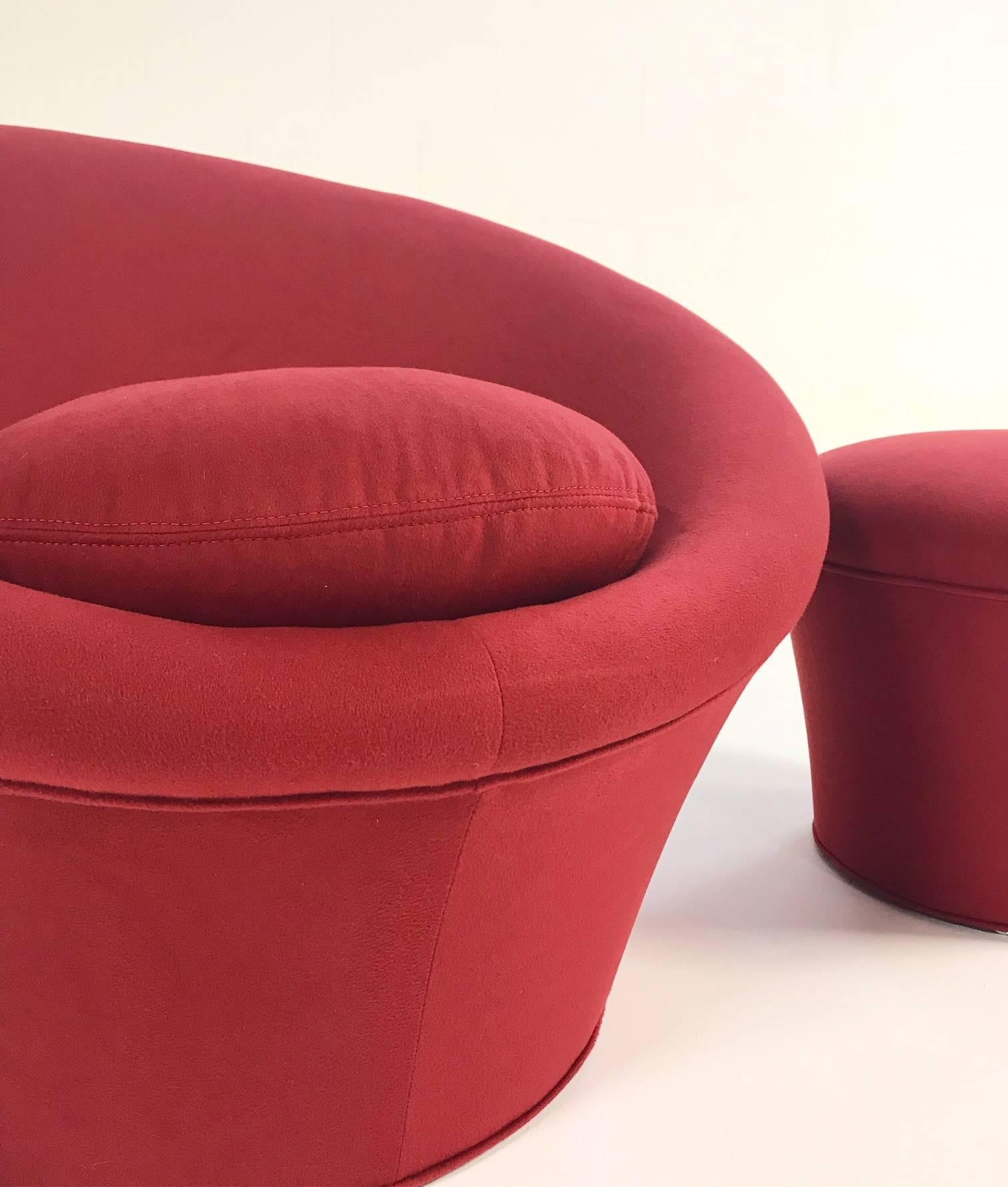 Pierre Paulin for Artifort Mushroom Chair Restored in Loro Piana Cashmere 1