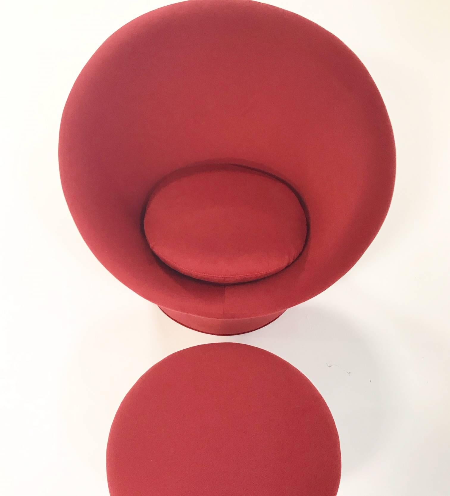 20th Century Pierre Paulin for Artifort Mushroom Chair Restored in Loro Piana Cashmere