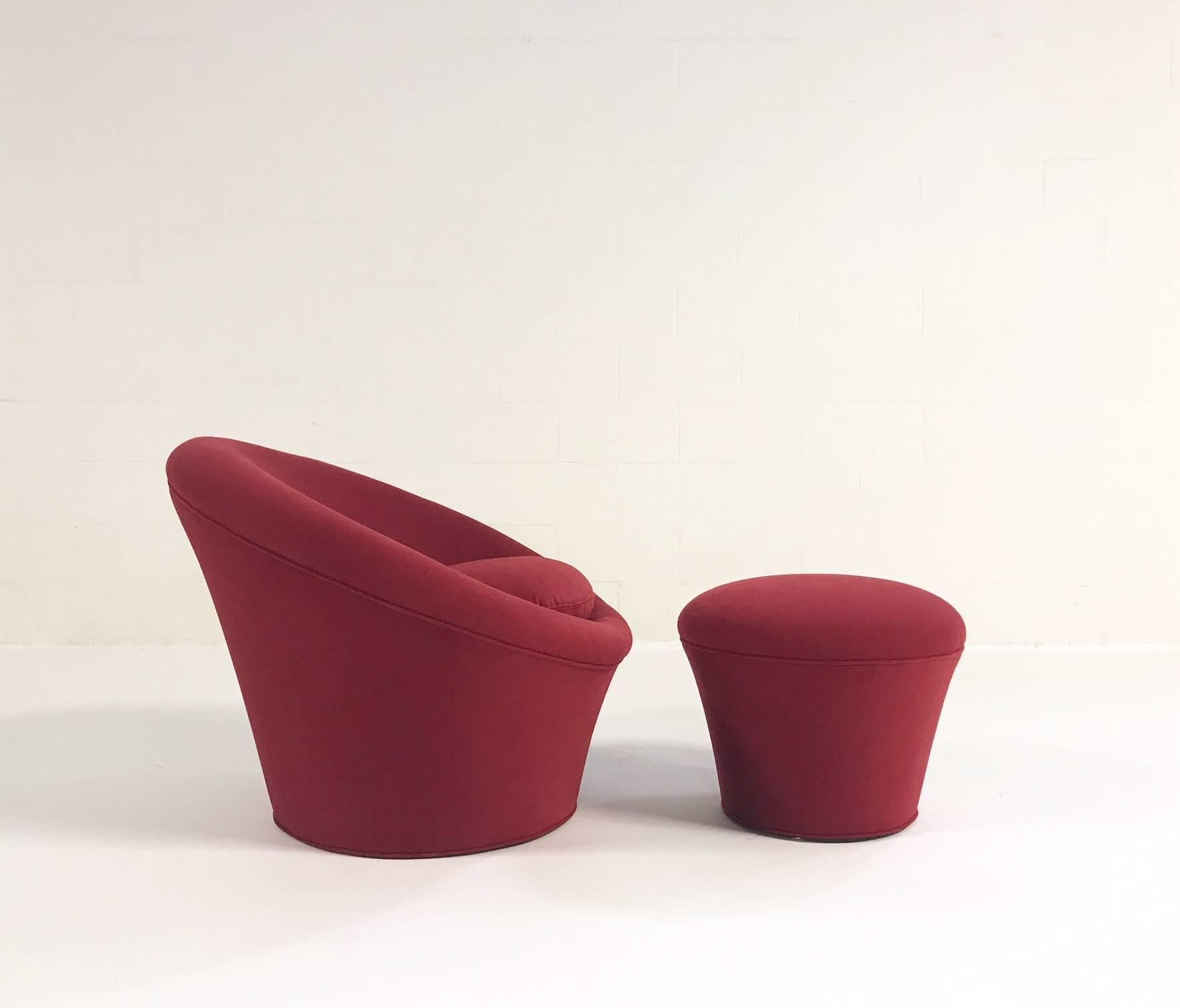 Wool Pierre Paulin for Artifort Mushroom Chair Restored in Loro Piana Cashmere