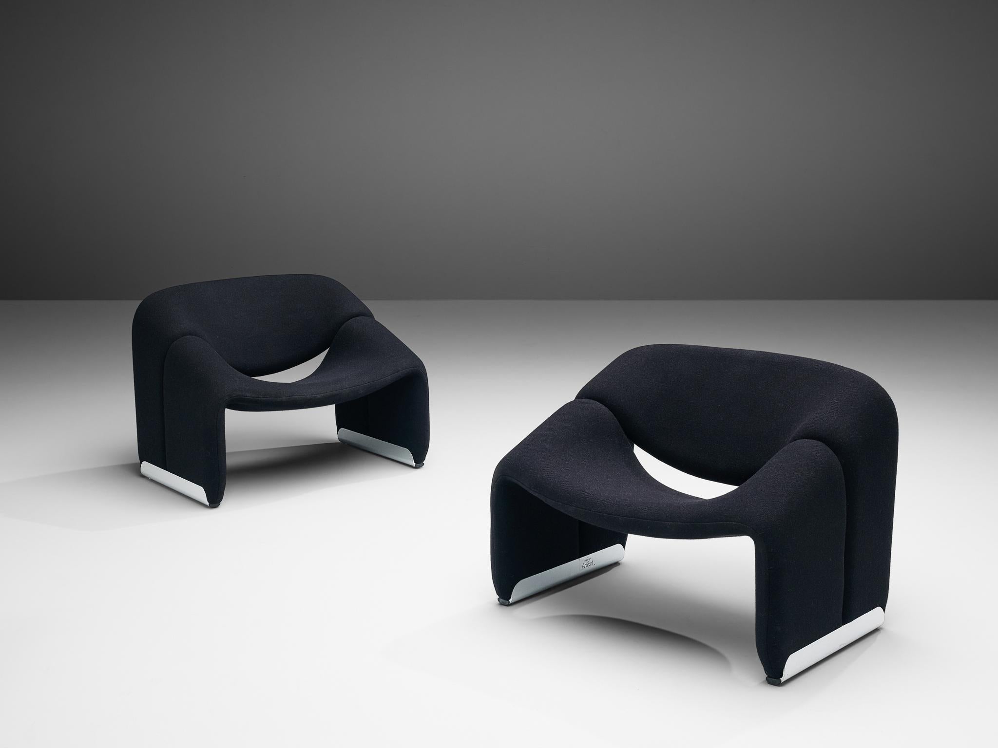 Post-Modern Pierre Paulin for Artifort Pair of 'Groovy' Lounge Chairs