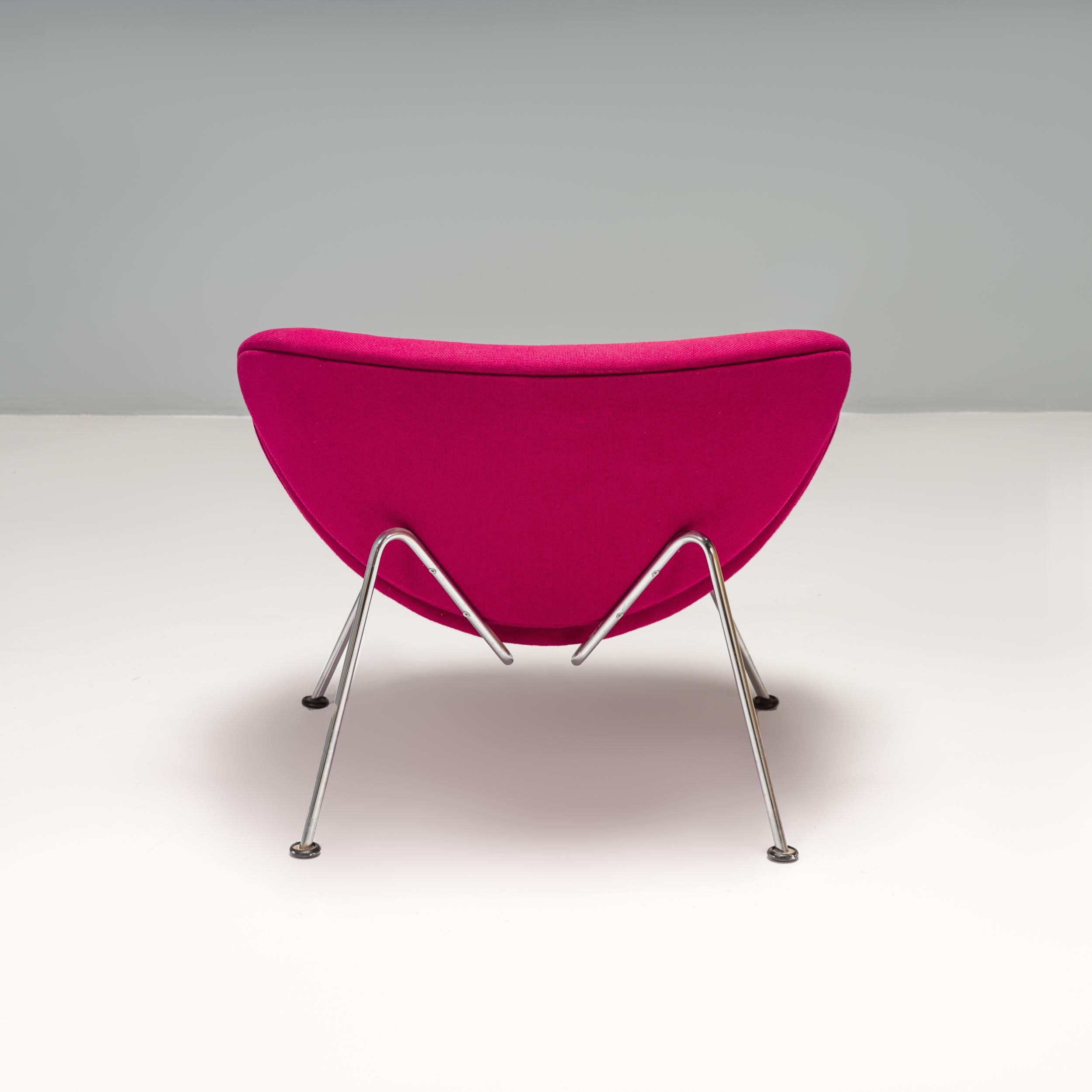 Pierre Paulin für Artifort Rosa-orangefarbener Sessel mit Scheiben im Zustand „Gut“ im Angebot in London, GB