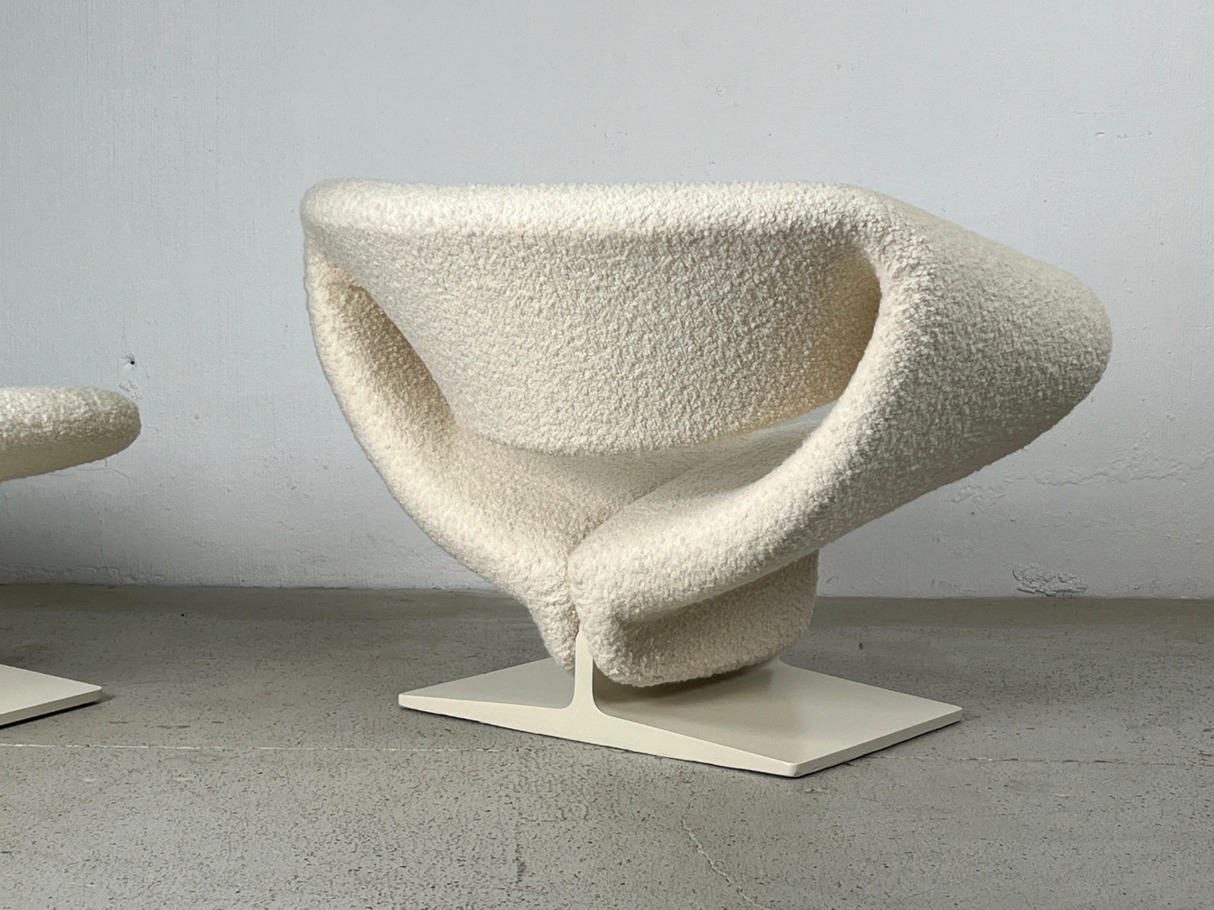 Pierre Paulin for Artifort Ribbon Chair and Ottoman 6