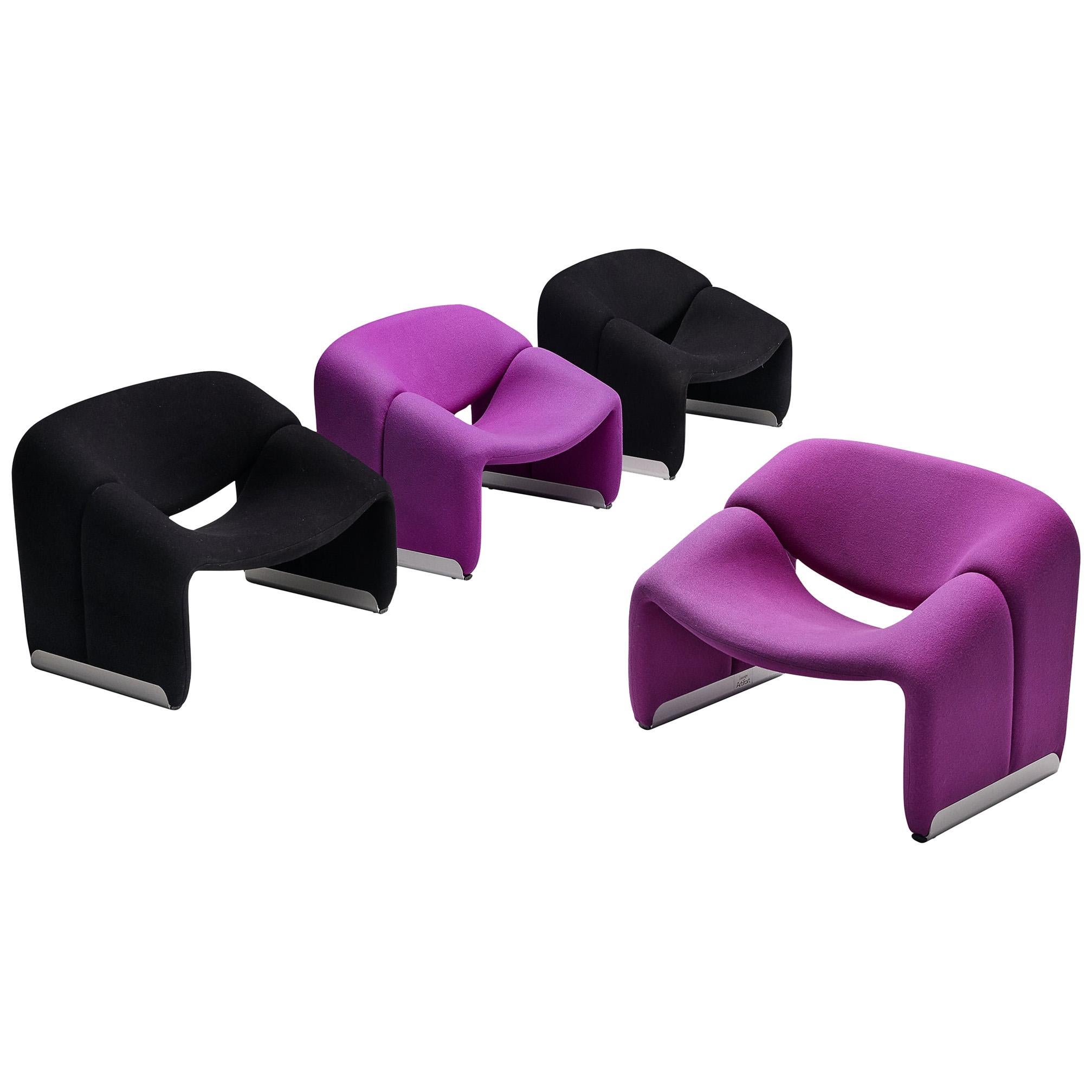 Pierre Paulin for Artifort Set of 'Groovy' Lounge Chairs