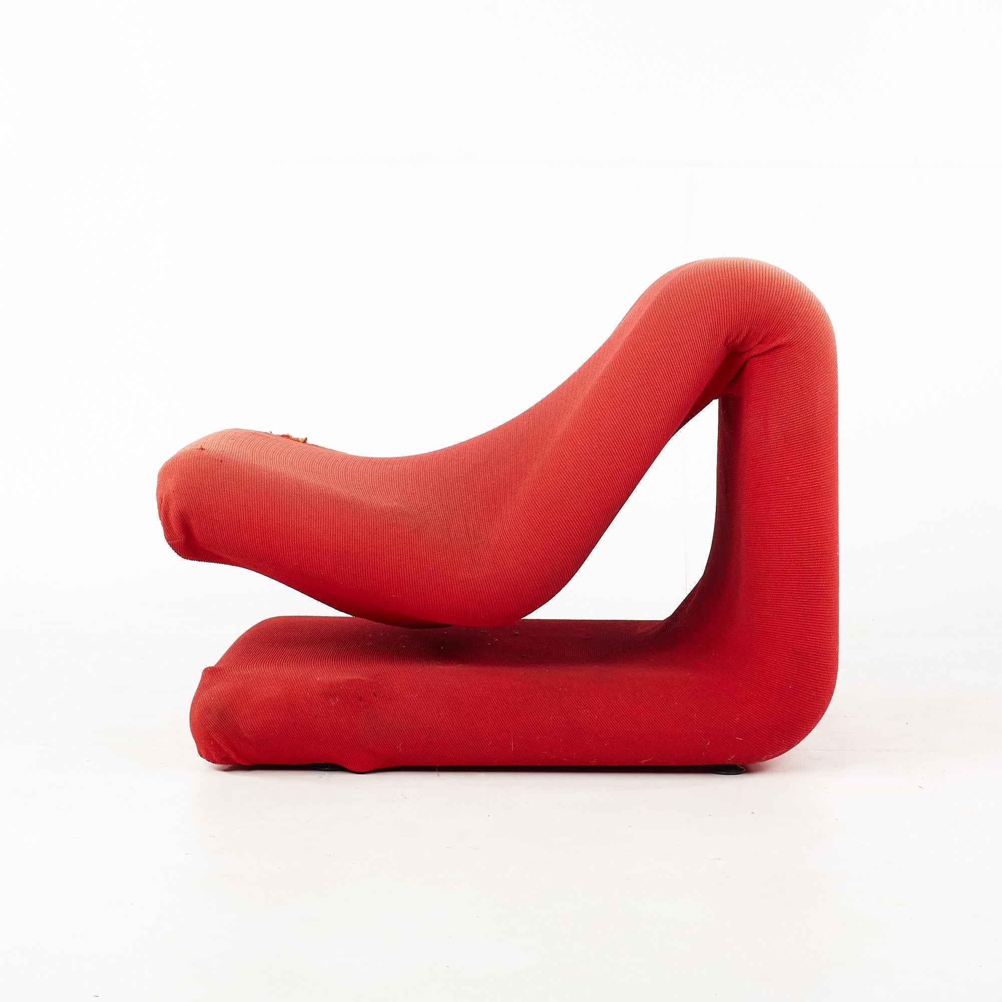 Französischer Stuhl im Artifort-Stil von Pierre Paulin aus der Mitte des Jahrhunderts im Angebot 1