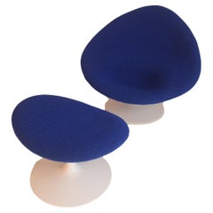 Pierre Paulin - Globe F422 Lounge Chair and Ottoman, circa 1960