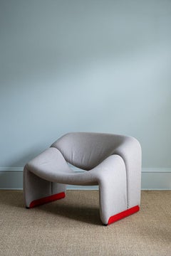 Pierre Paulin Grey Groovy Chair