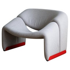 Chaise Groovy grise Pierre Paulin