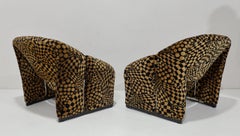 Pierre Paulin Groovy Chairs in Jack Lenor Larsen Velvet