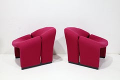 Pierre Paulin Groovy Chairs, Model F580, in a Kvardat Wool Weave By Artifort