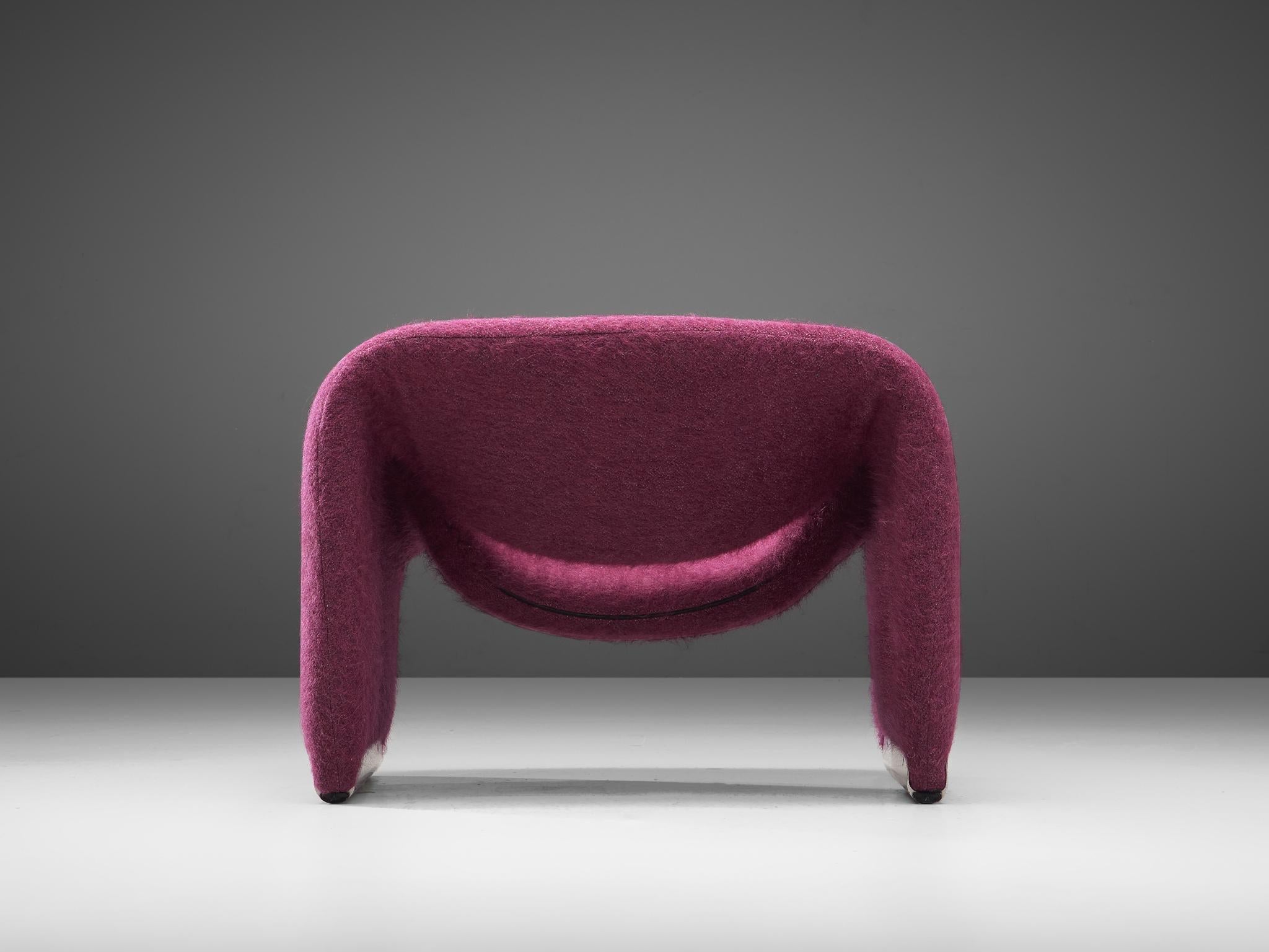 Post-Modern Pierre Paulin 'Groovy' Lounge Chair Customizable in Pierre Frey Wool Upholstery