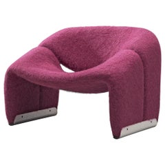 Pierre Paulin 'Groovy' Lounge Chair Customizable in Pierre Frey Wool Upholstery