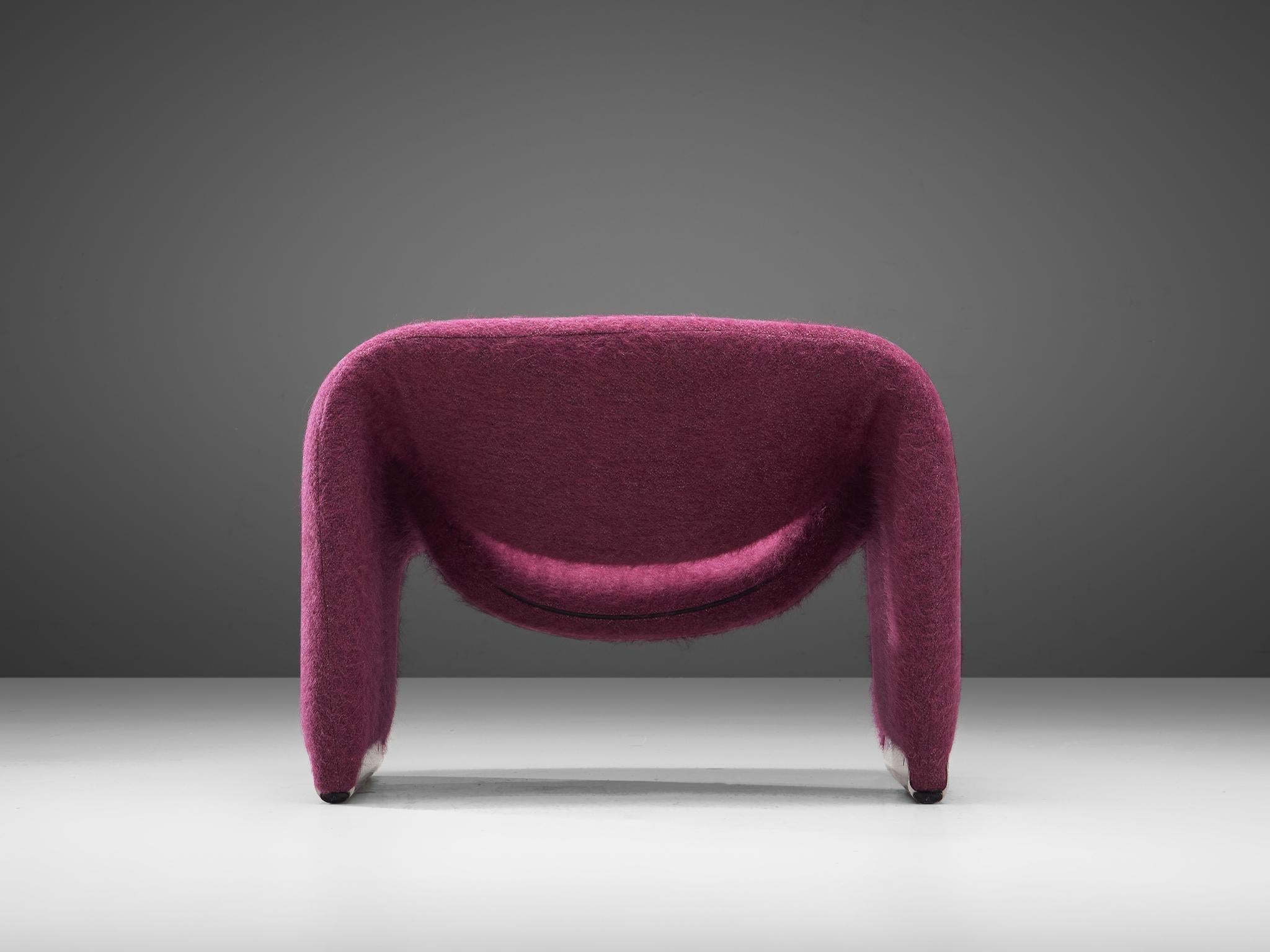 Post-Modern Pierre Paulin 'Groovy' Lounge Chairs Customizable in Pierre Frey Wool Upholstery