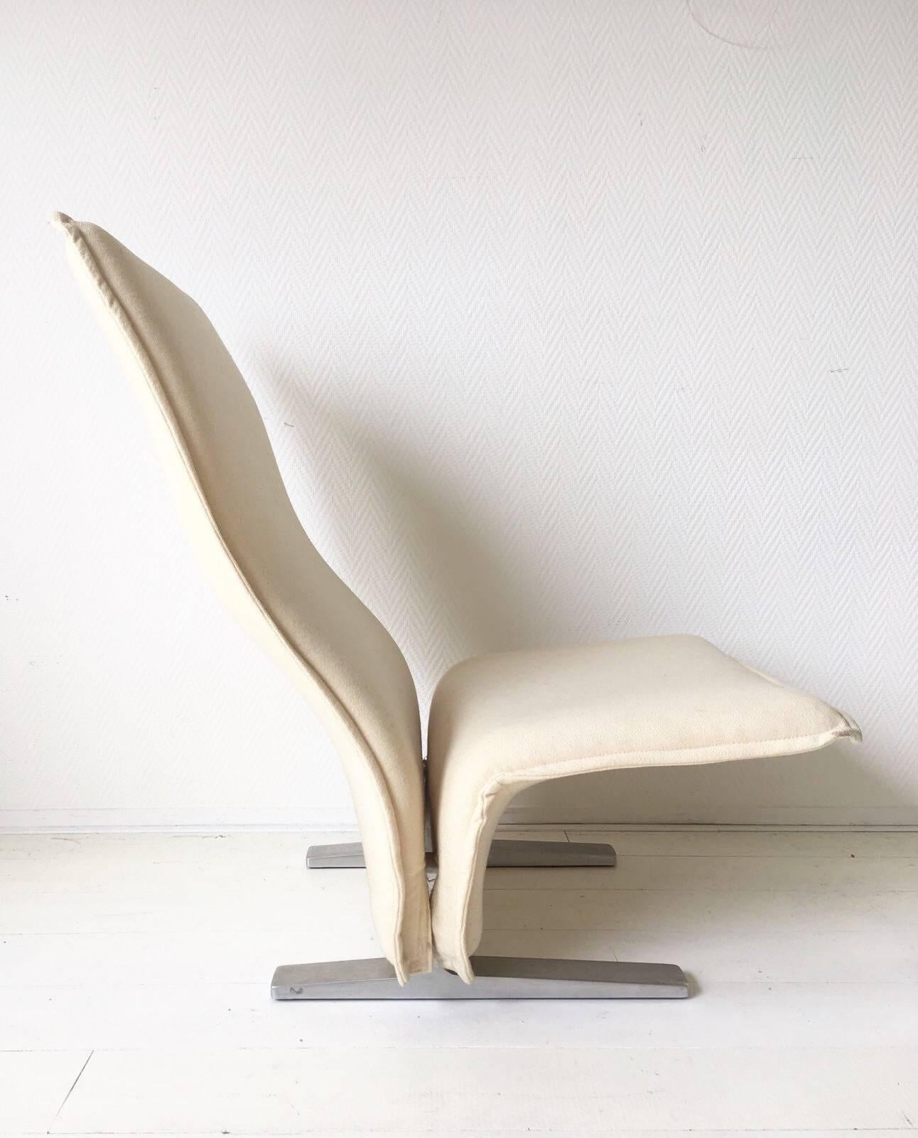Mid-Century Modern Pierre Paulin High Back Lounge Chair Model F784, Concorde for Artifort, 1960s