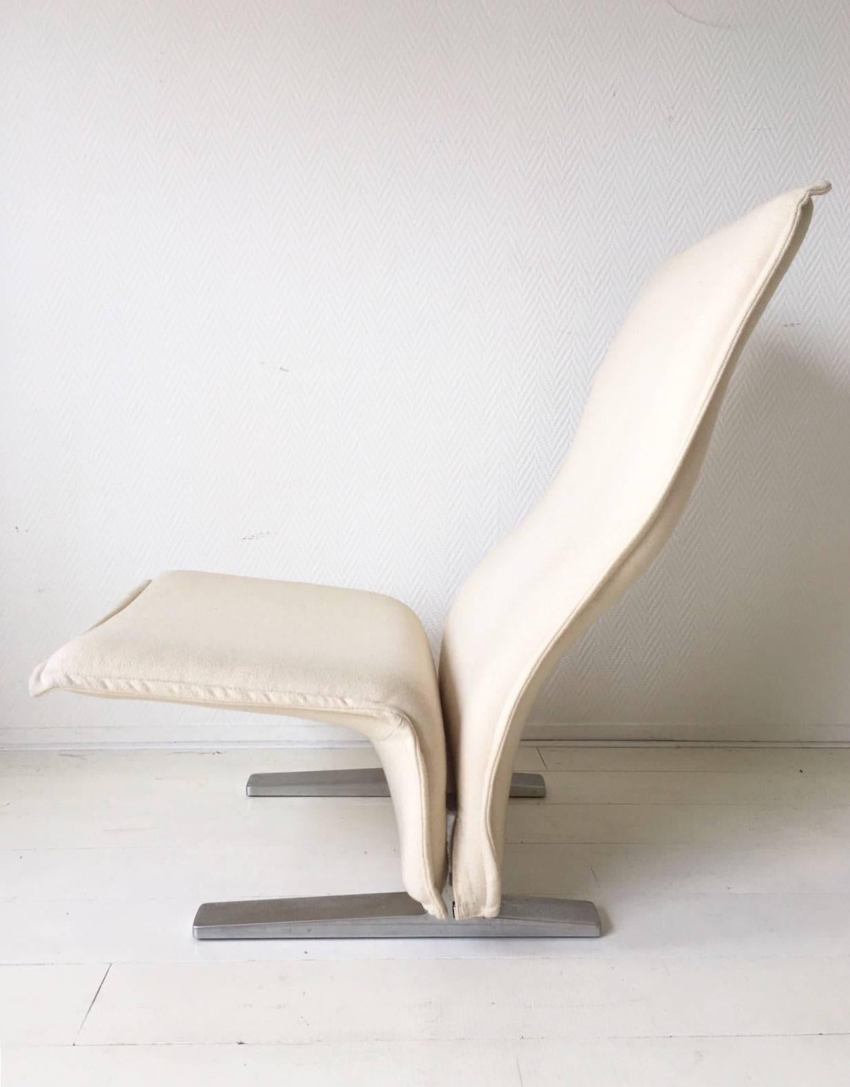 Dutch Pierre Paulin High Back Lounge Chair Model F784, Concorde for Artifort, 1960s