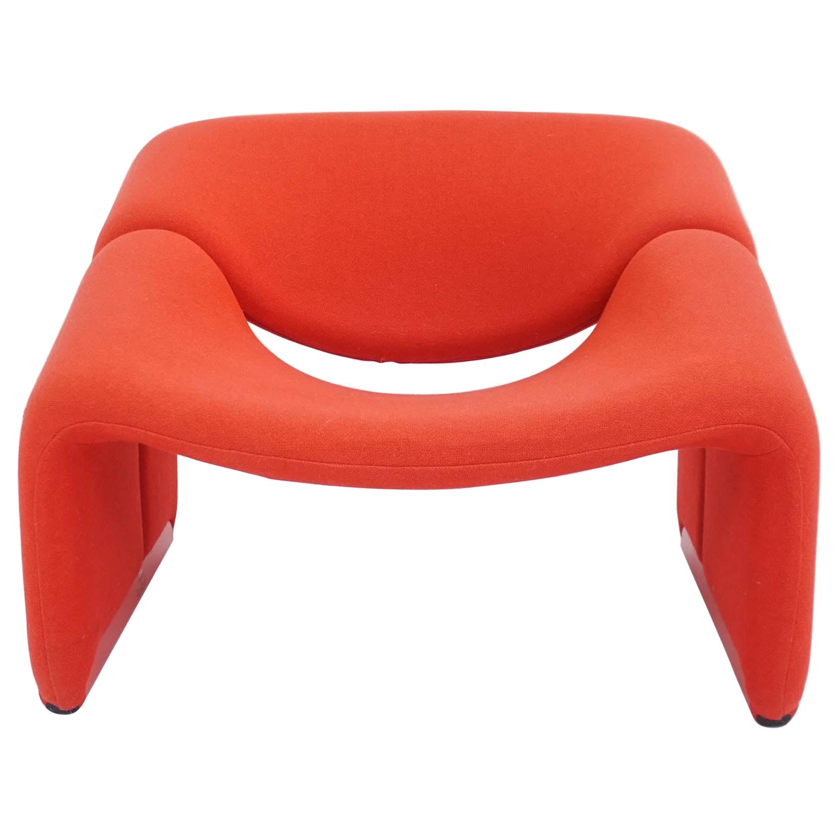 Pierre Paulin Iconic Space Age Power Red Armchair Mod. Groovy, 1973 Artifort