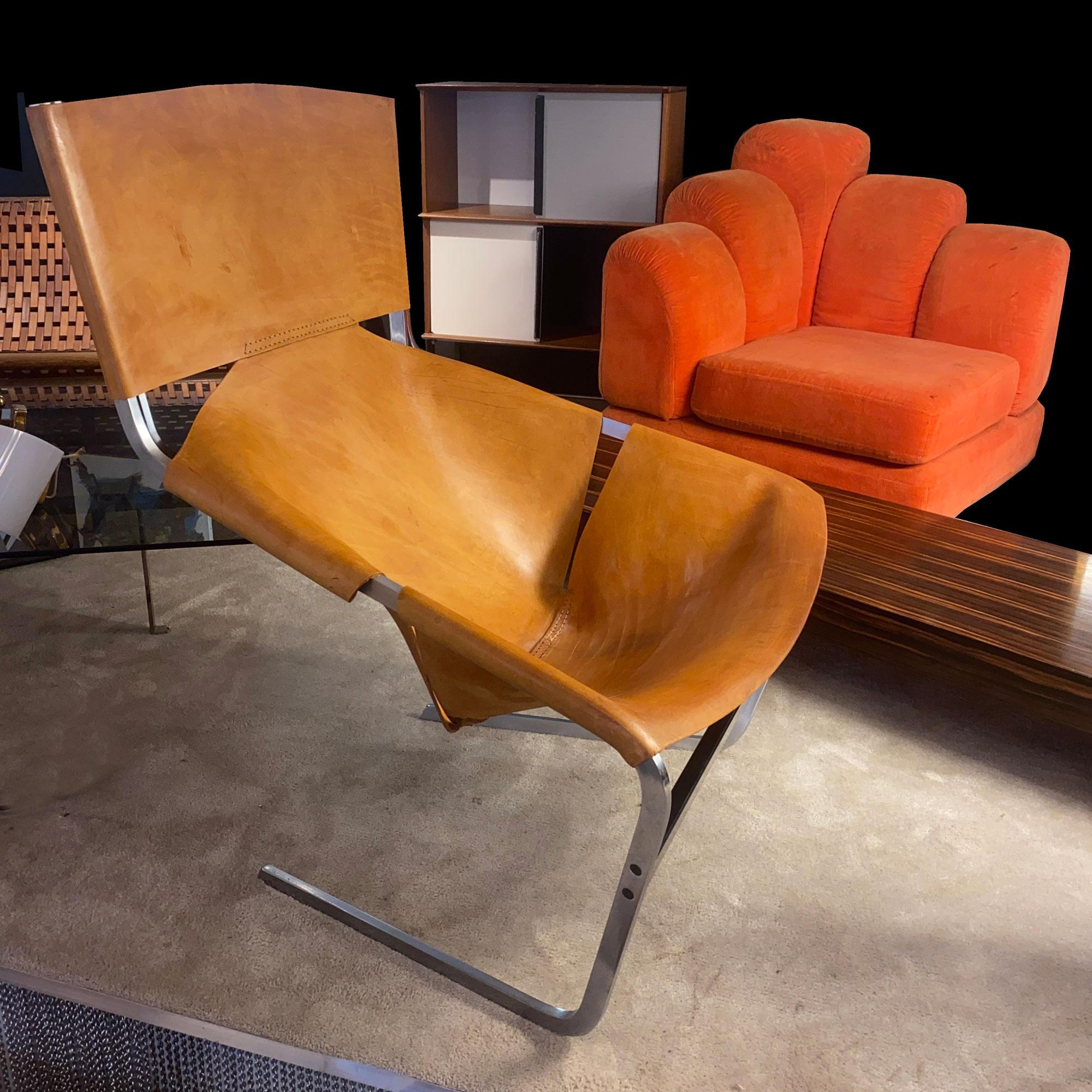 Pierre Paulin Leder F444 Sessel Artifort 1963 (Niederländisch) im Angebot