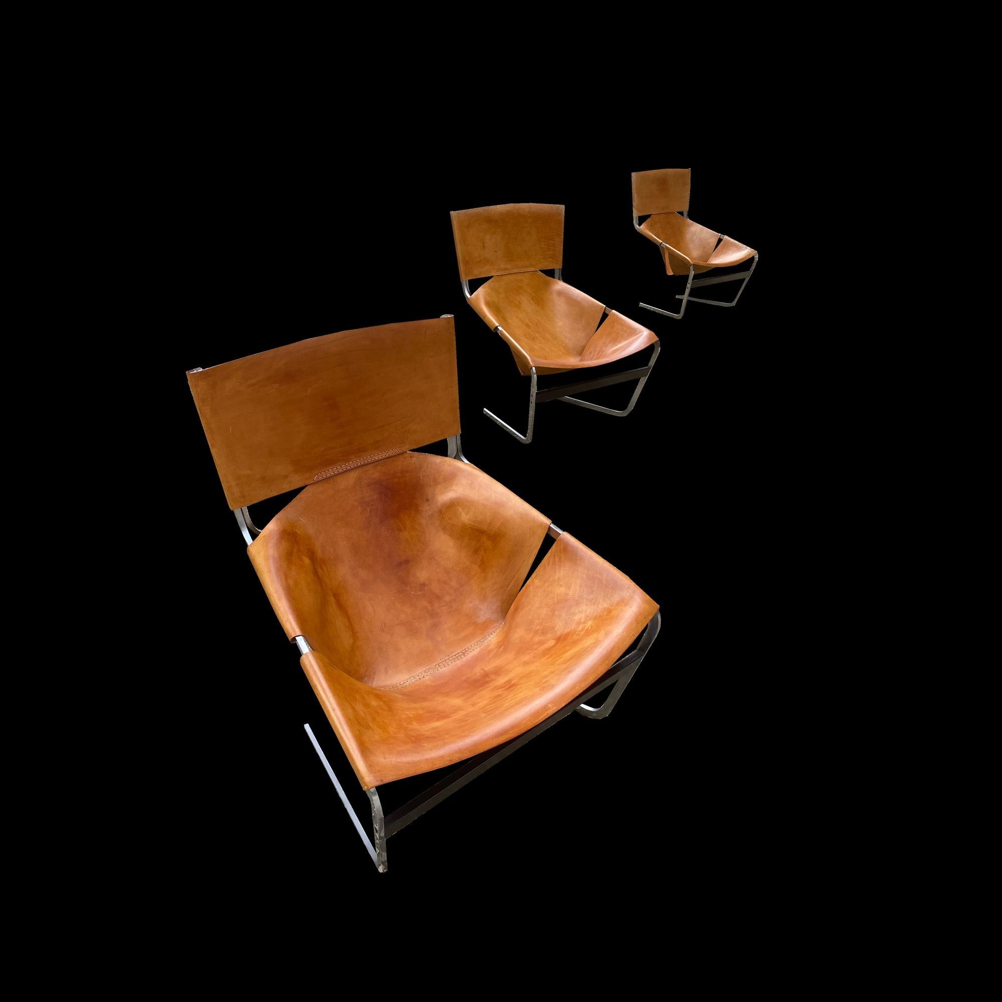 Pierre Paulin Leder F444 Sessel Artifort 1963 im Angebot 1