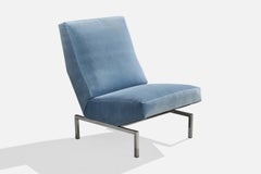 Pierre Paulin, Lounge Chair, Mohair, Metal, Germany, 1960s