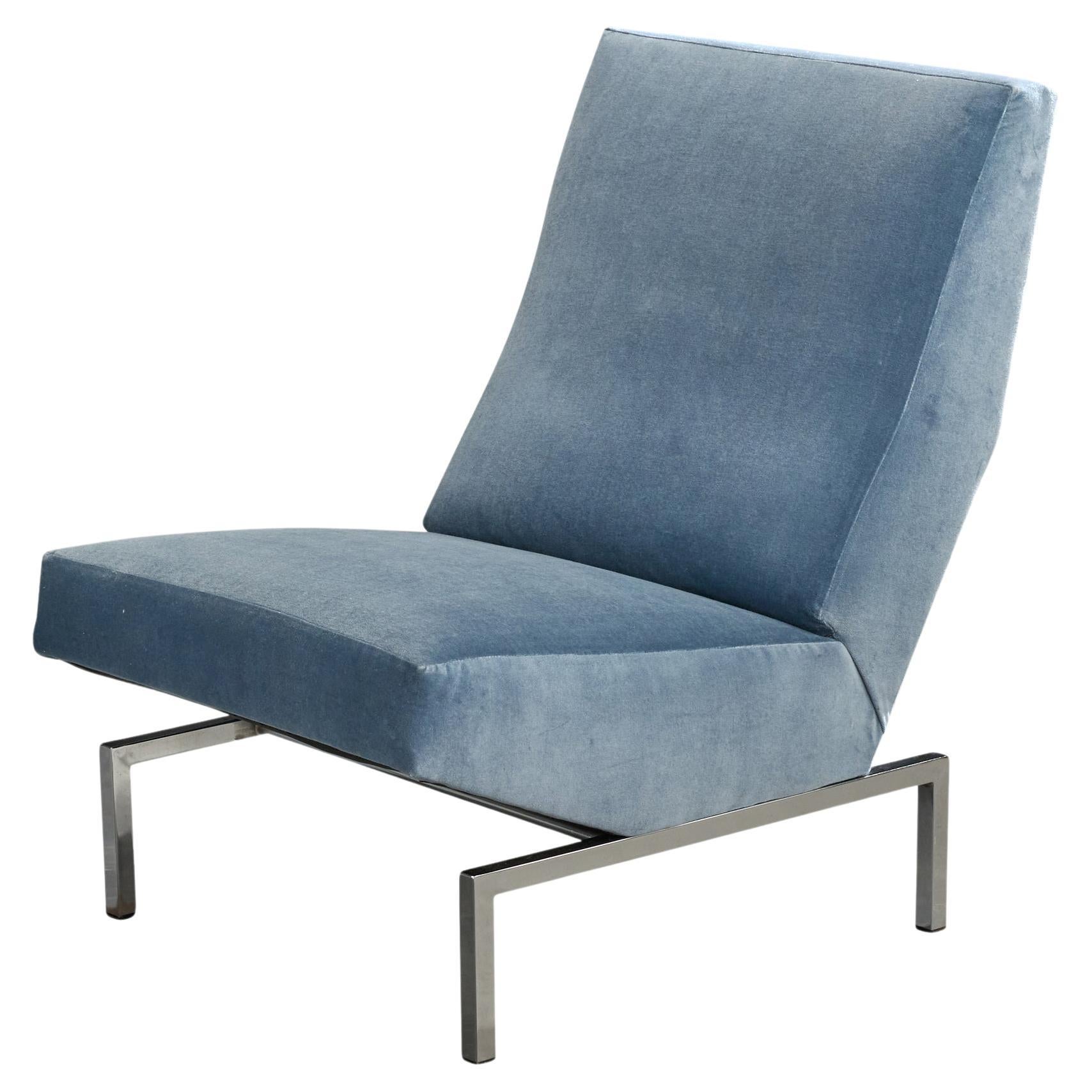 Pierre Paulin, Silla de salón, Mohair, Metal, Alemania, Años 60
