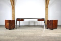 Pierre Paulin Modell 250 Directors-Schreibtisch mit Schränke für Dassas, Frankreich, um 1975