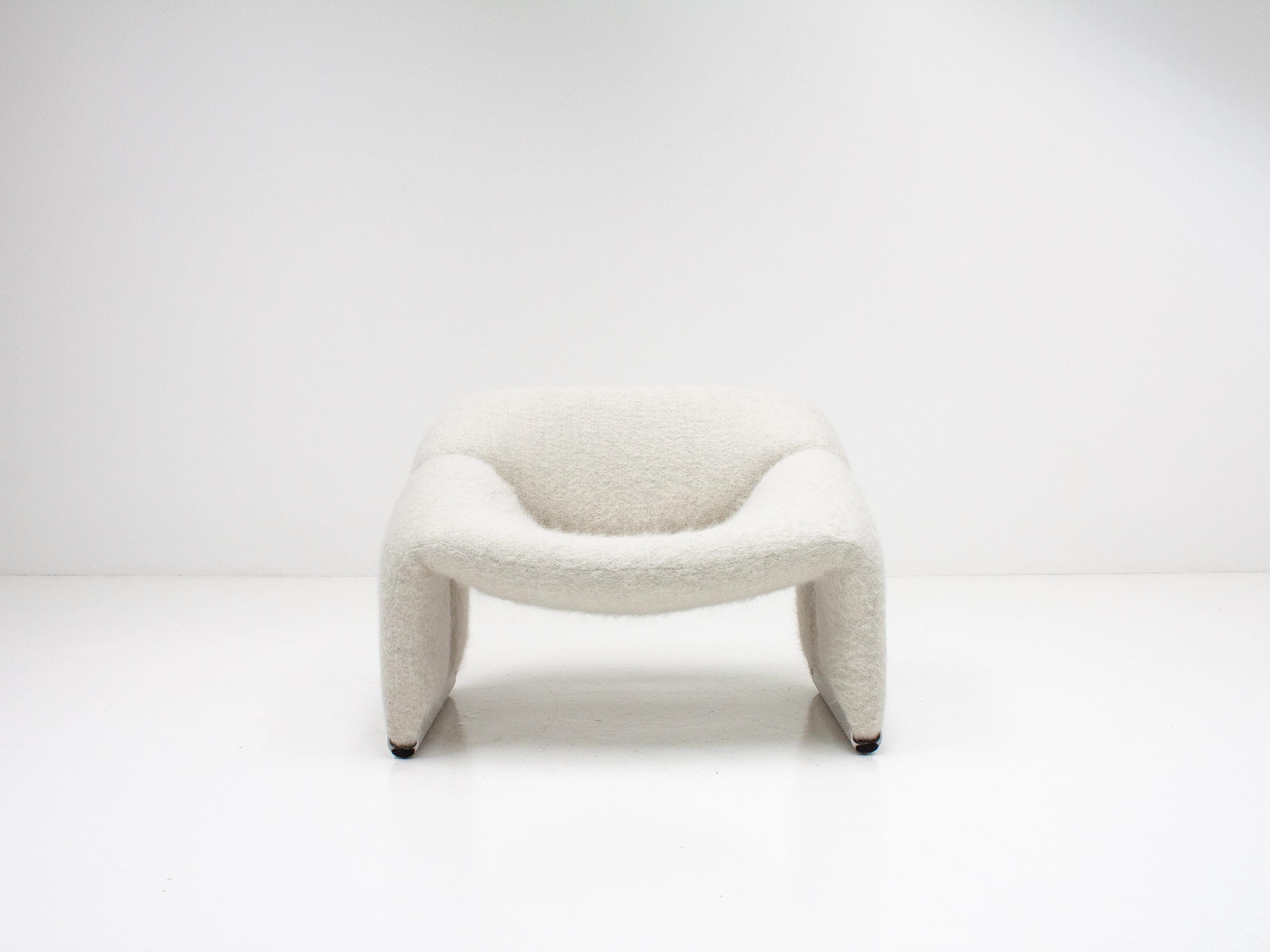 20th Century Pierre Paulin Model F598 Groovy Lounge Chair in Pierre Frey, Artifort, 1970s