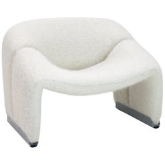 Pierre Paulin Model F598 Groovy Lounge Chair in Pierre Frey, Artifort, 1970s