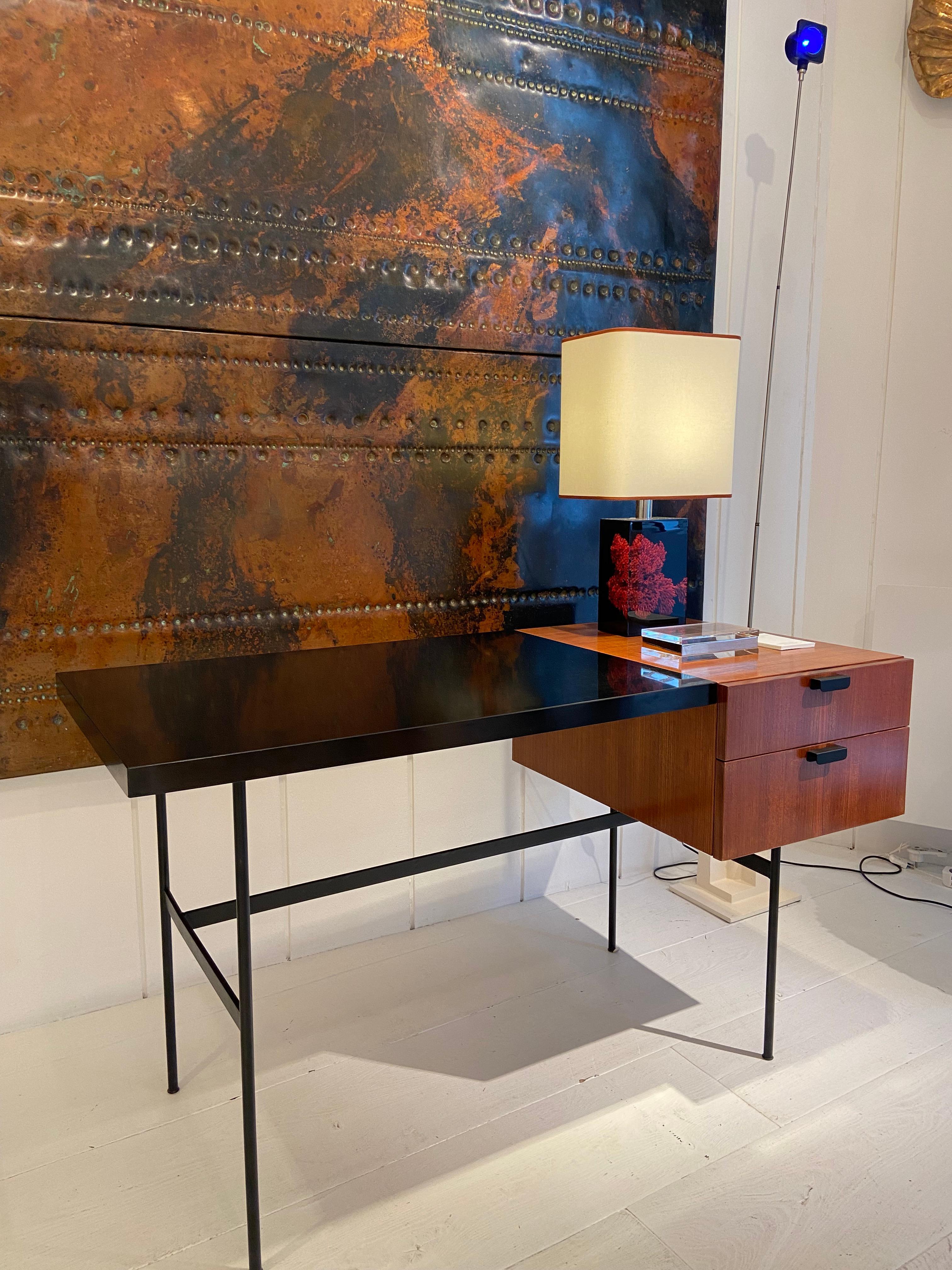 French Pierre Paulin Modernist Desk, Model CM141, ca. 1953 For Sale
