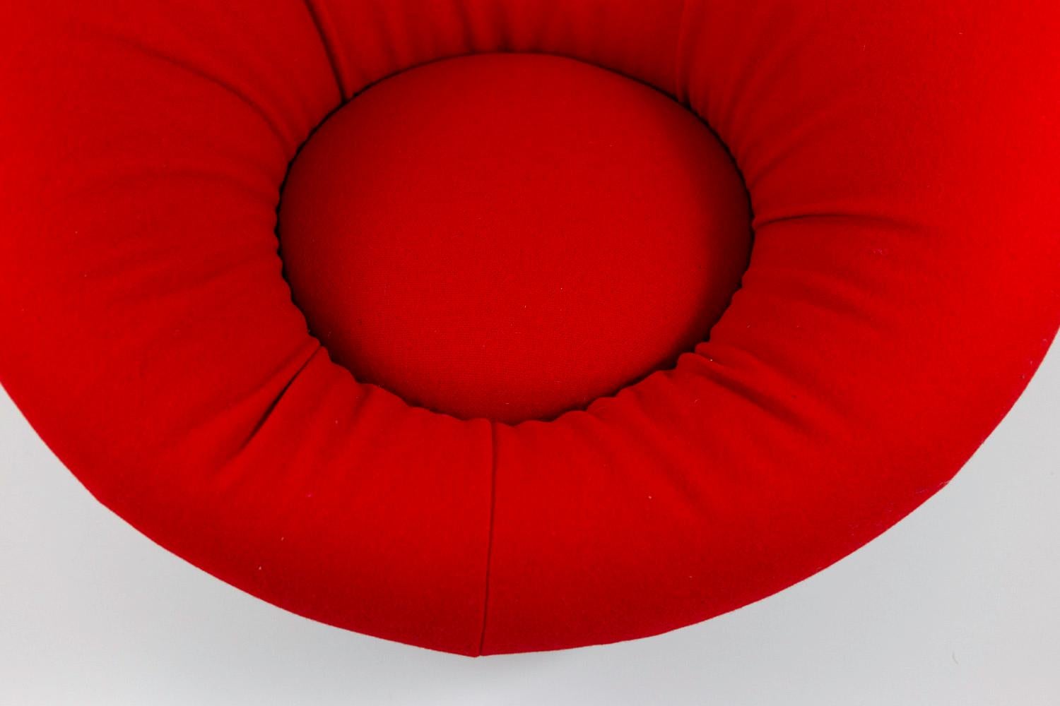 Pierre Paulin, Mushroom Armchair in Wool and Glass Fiber, 1970s In Good Condition In Saint-Ouen, FR